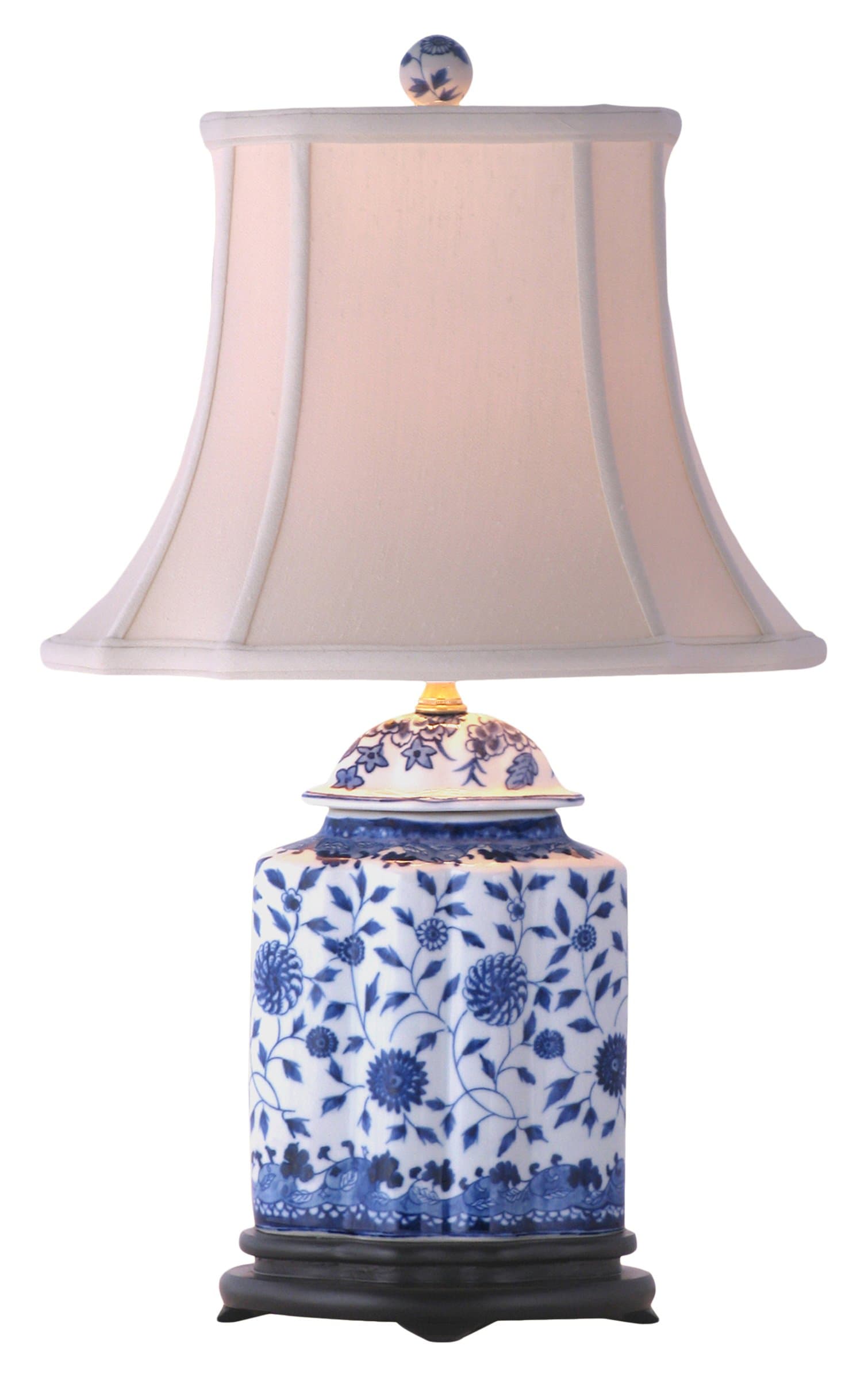 East Enterprises LPDBJH0810A Table Lamp, Blue/White