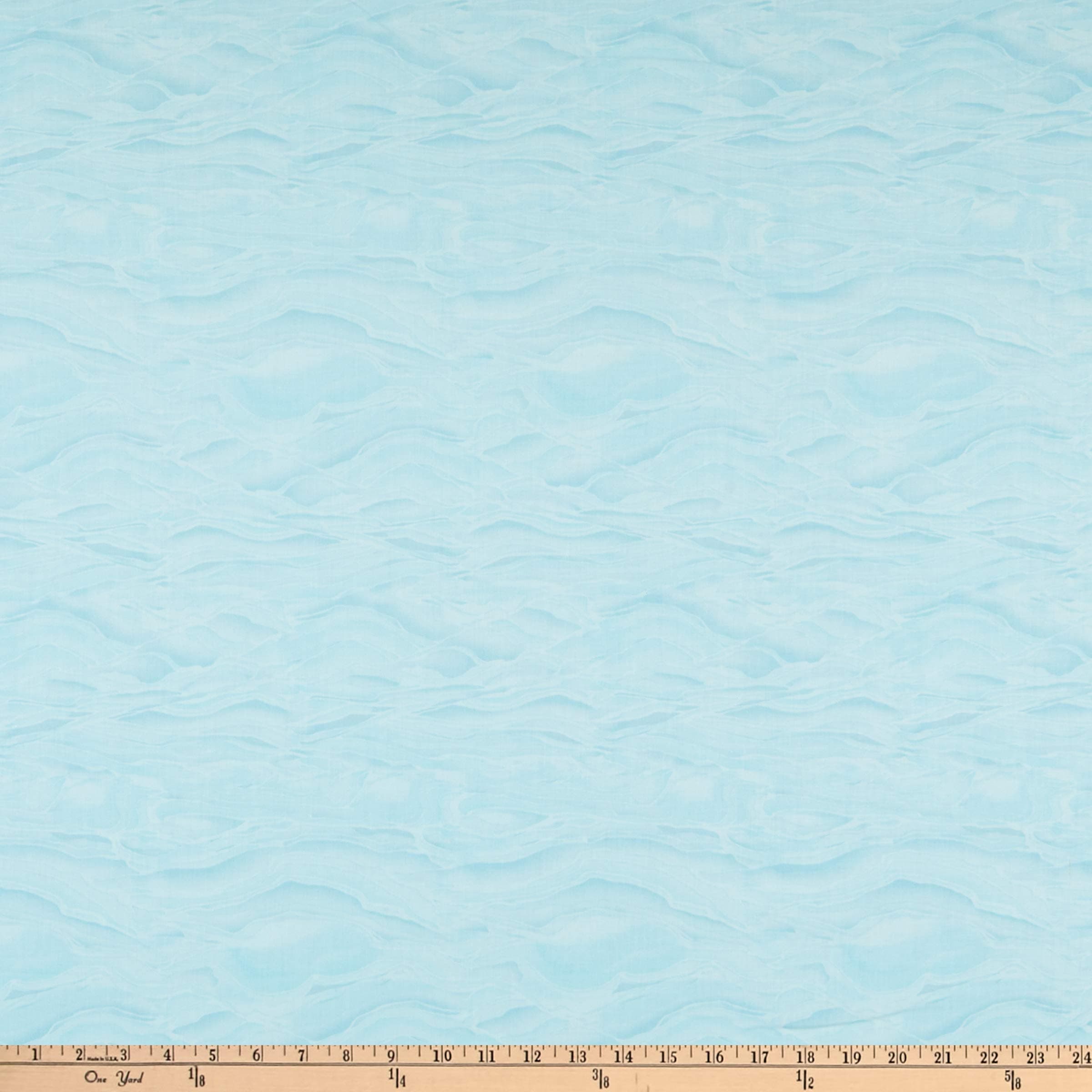 Jinny Beyer Aruba Digital Wave Light Teal , Fabric by the Yard