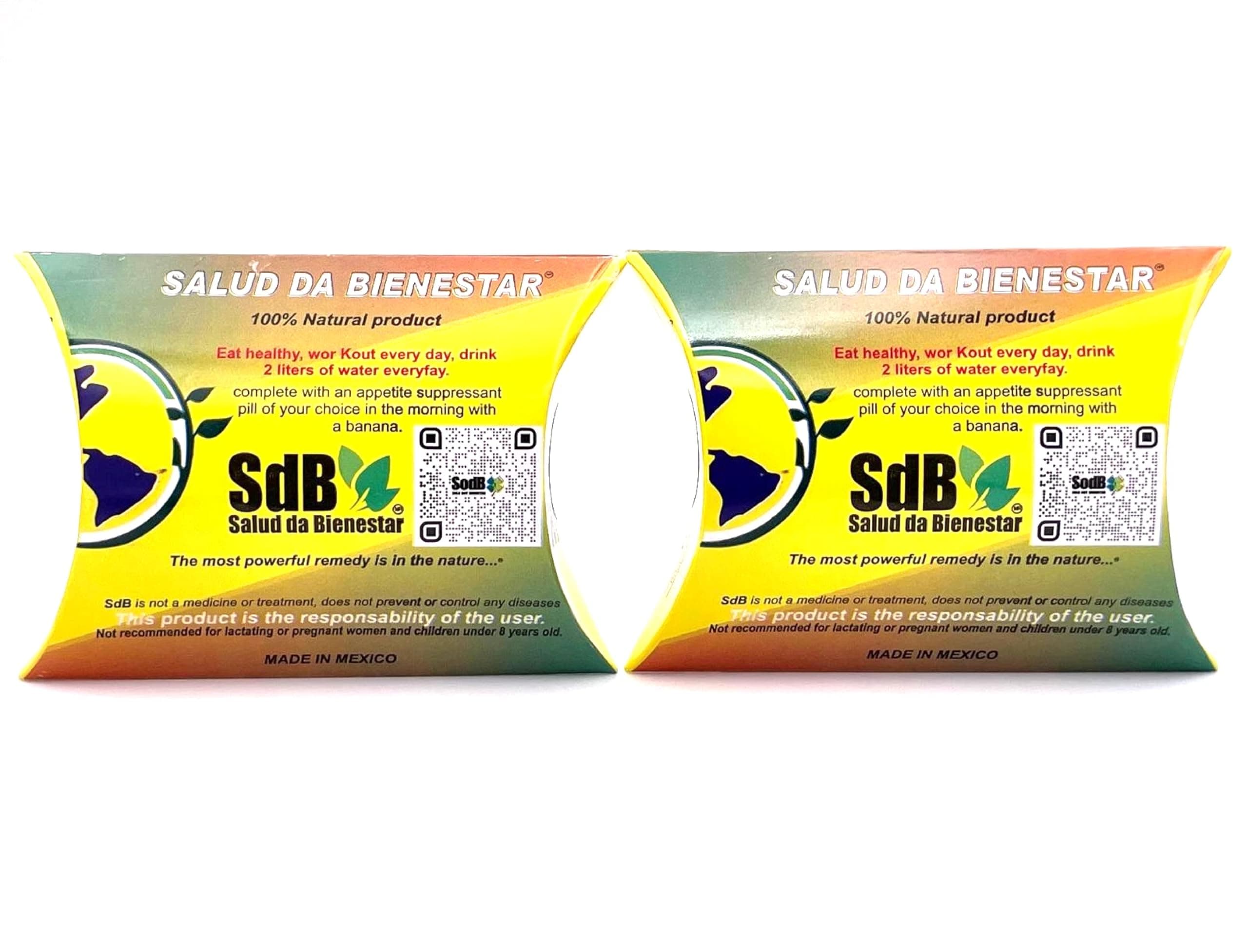 HNT 2 Pack, SdB, Semilla de Brasil, Brazil Nuts, Yellow Box, 10 grams (Pack of 2)