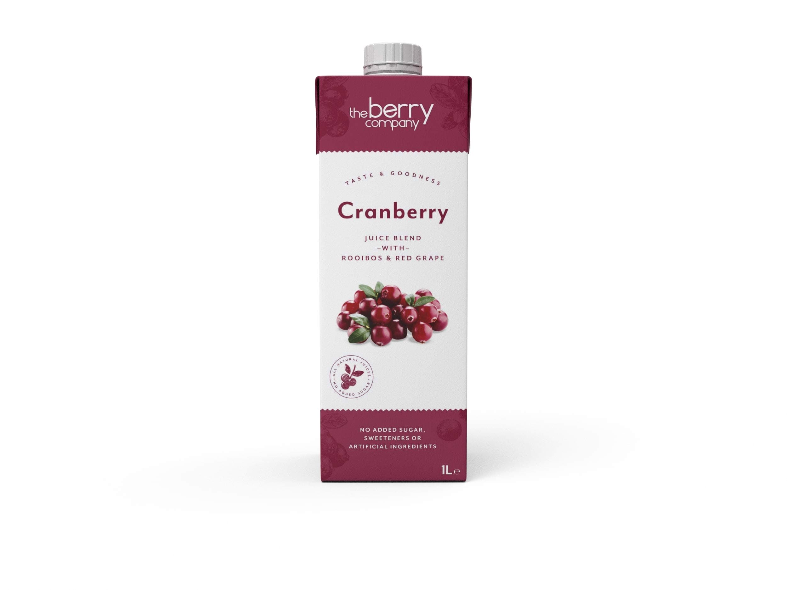 The Berry Company Juice Drink, Cranberry, 12 Count