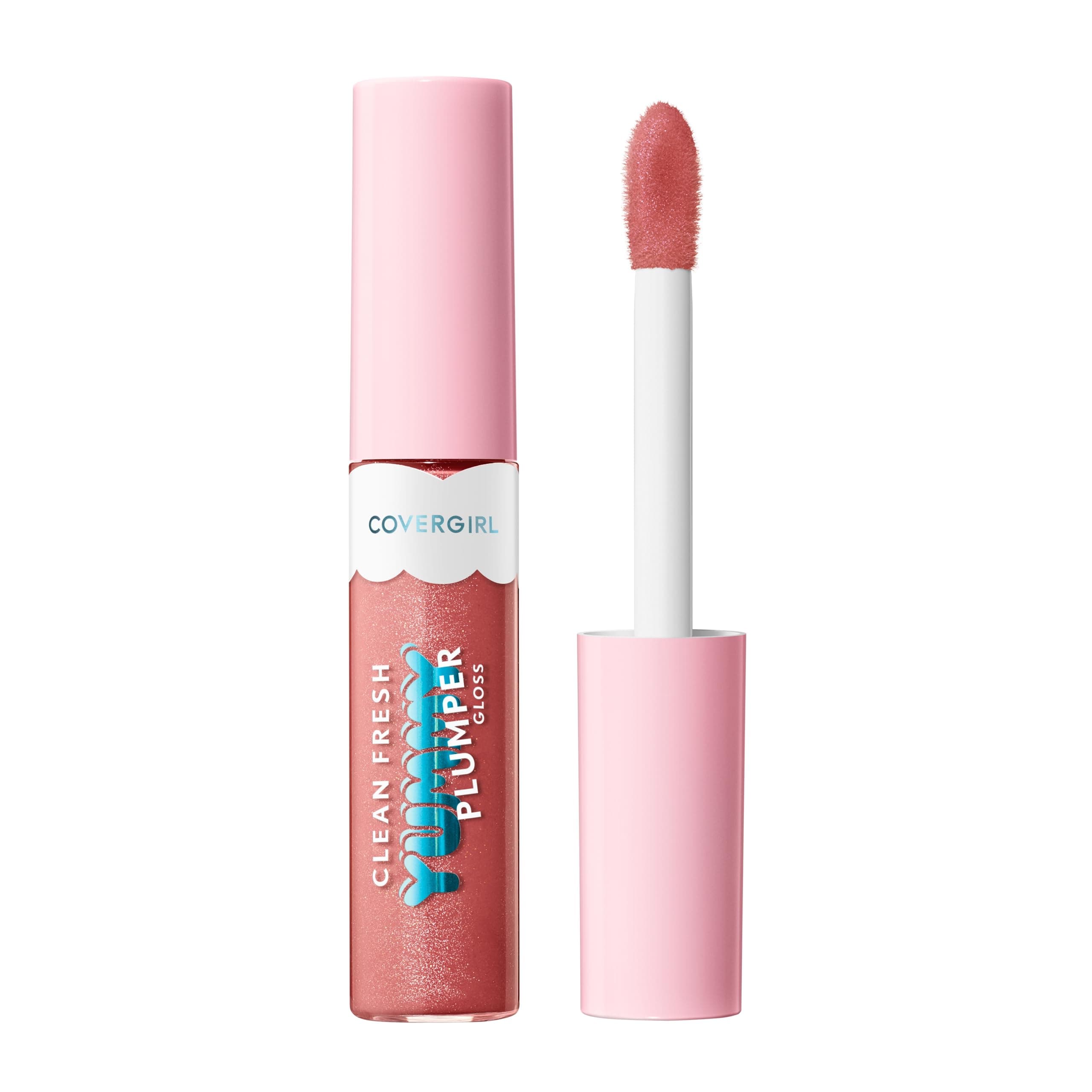 Covergirl Clean Fresh Yummy Gloss, 700 Love At Frost Sight, Plumper Gloss, Shiny Gloss, Vegan Formula, Volumizing Lip Plumper, Easy to Apply, Minty Flavor, 0.33oz