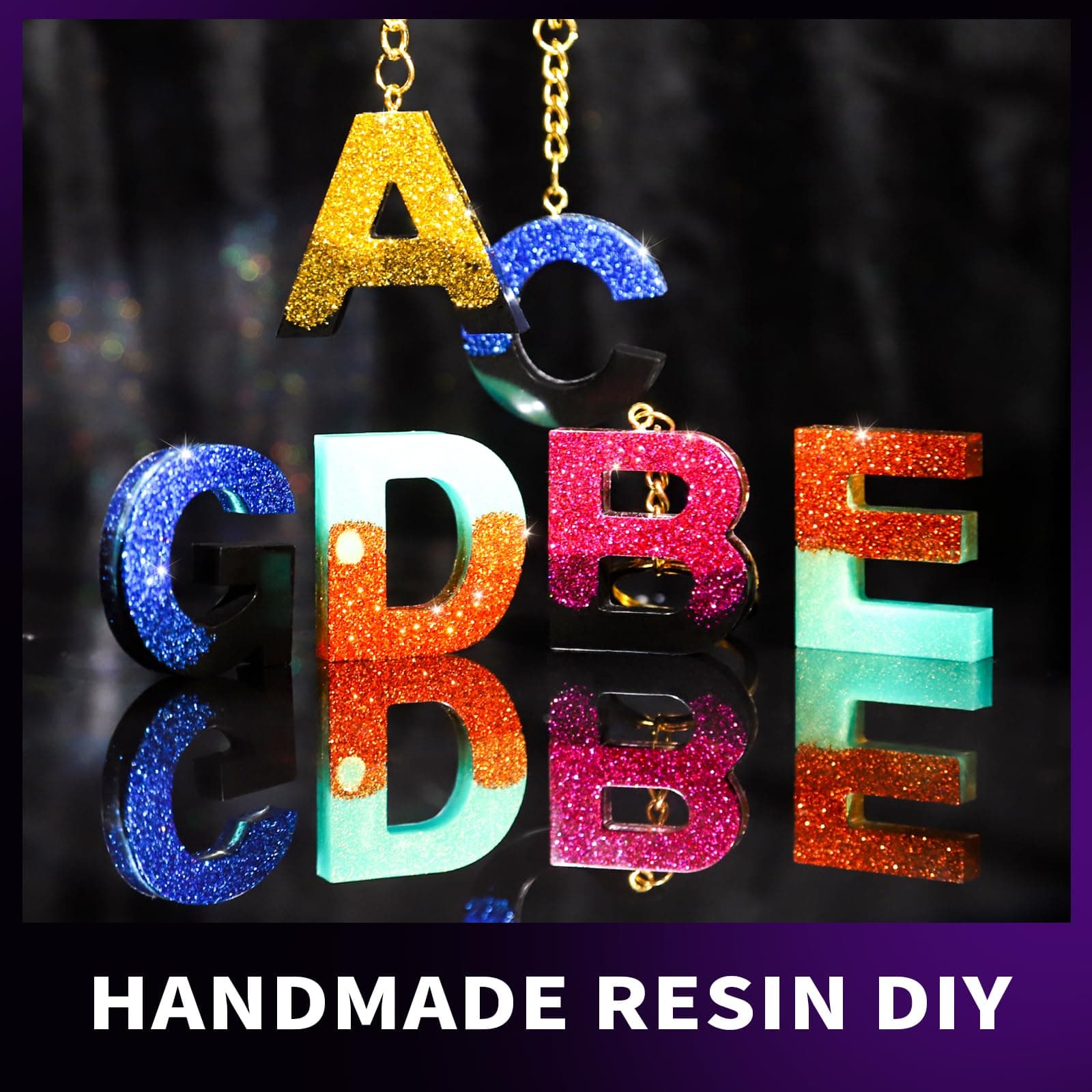 LEOBRO Fine Glitter, Set of 32 Colors, Multi Purpose Glitter Powder for Arts, Crafts, Epoxy Tumblers, Decoration Weddings Cards Flowers, Scrapbooking, Body, Face, Nail