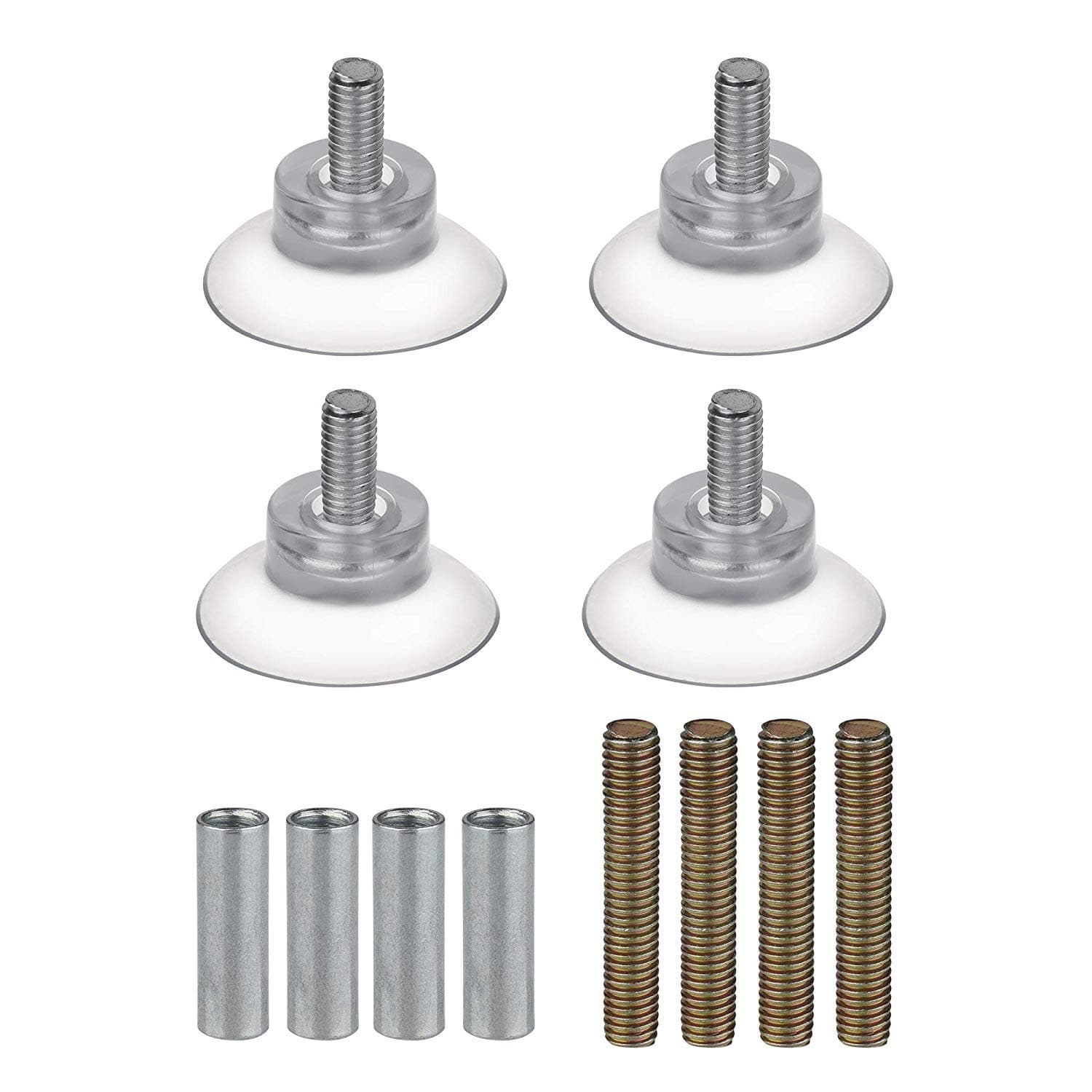 TYMXGHF goodxy Set of 4 Rubber Strong Suction Cup Replacements for Glass Table Tops with M6 Extension Screw