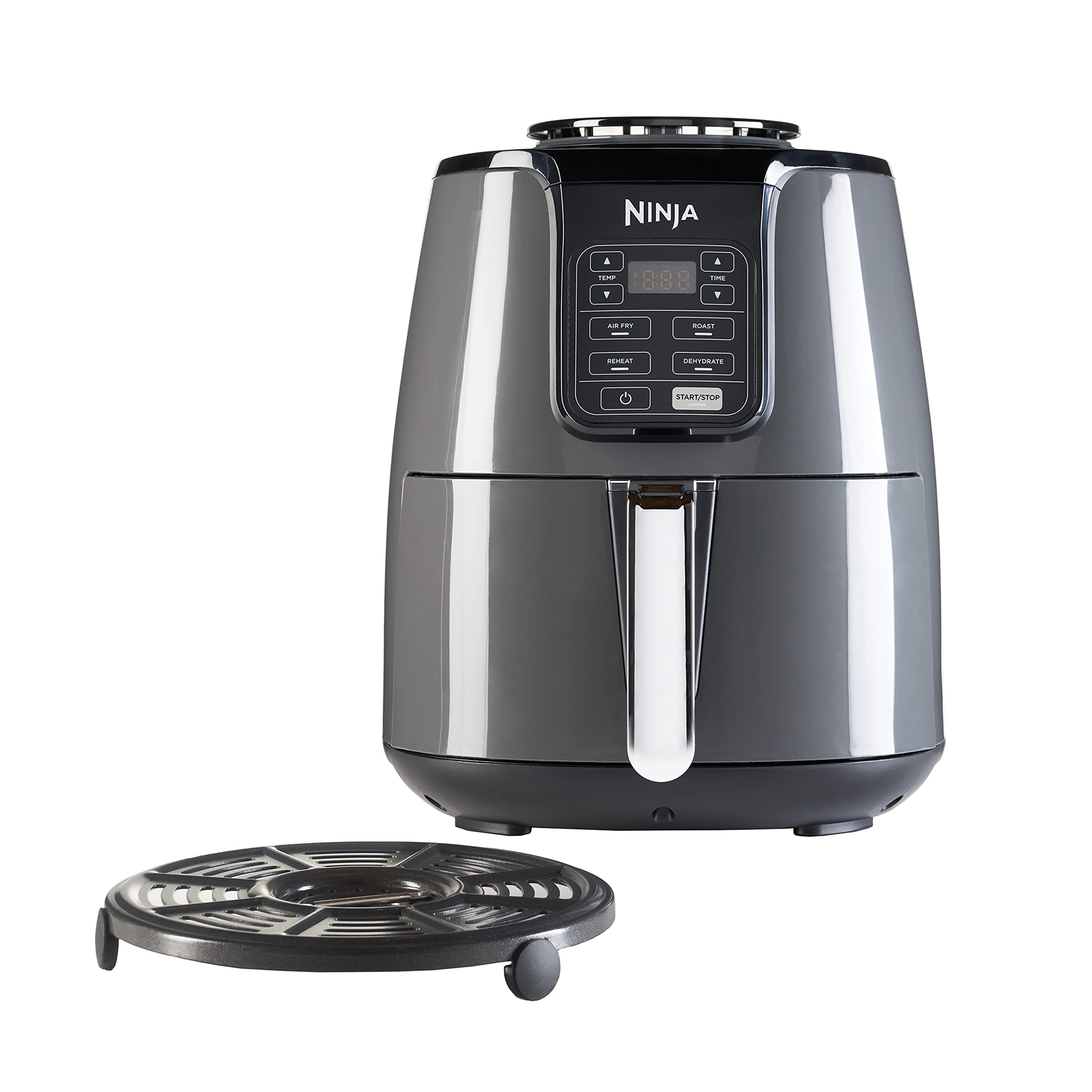 Ninja Air Fryer [AF100UK] 3.8 Litres, Grey and Black