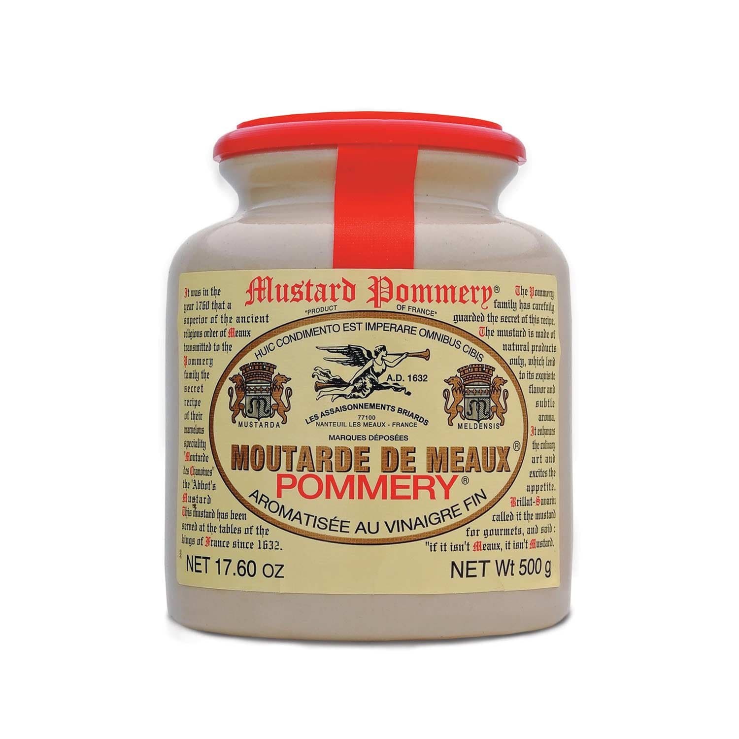 Pommery Meaux Mustard Stone Jar, 17.6-Ounce