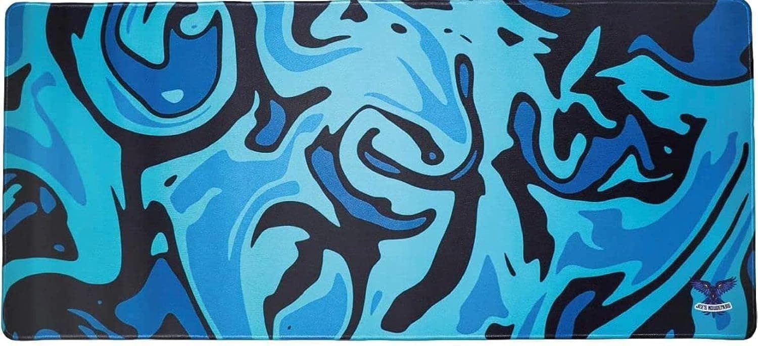 COOLBABY Unojee MPE - Gaming Mouse Pad - 900Mm X 400Mm X 3Mm - High Density Cloth Surface - Non Slip Rubber Base - Multicolor - XXL Size (HYACINTH BLUE)