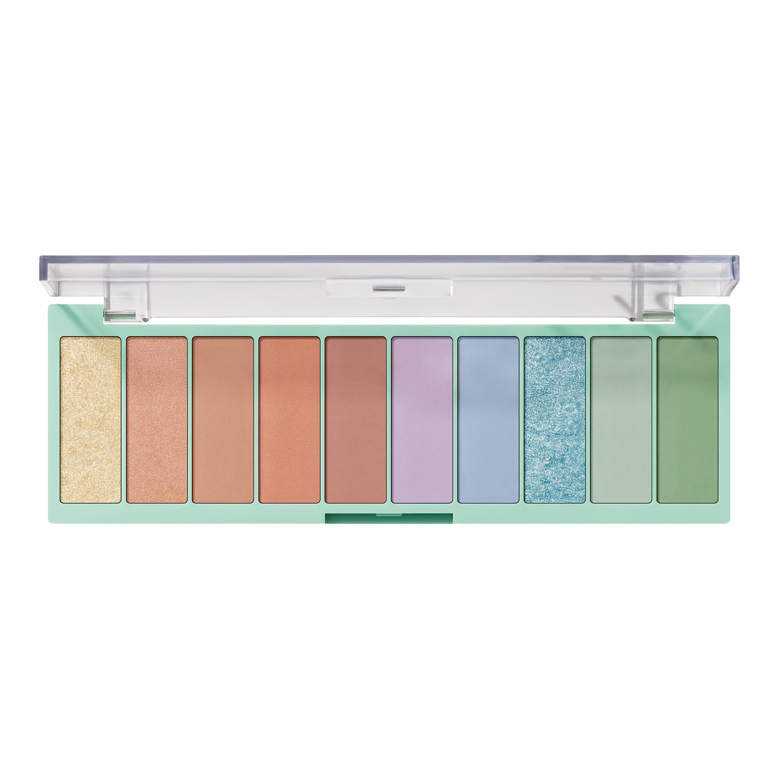Perfect 10 Eyeshadow Palette, Ten Ultra-Pigmented Bright & Colorful Shades, Blendable Formula, Vegan & Cruelty-Free, So Bright Now