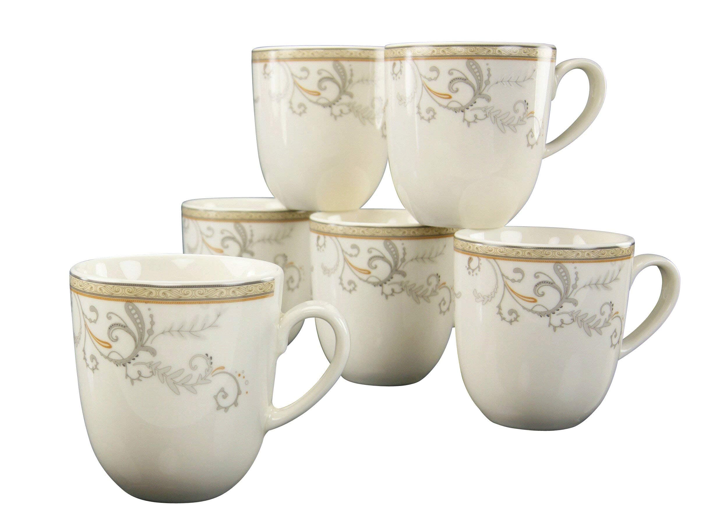 Creatable Villi Medici Mugs Set, Porcelain, Multi-Colour, 28 x 23 x 12 cm