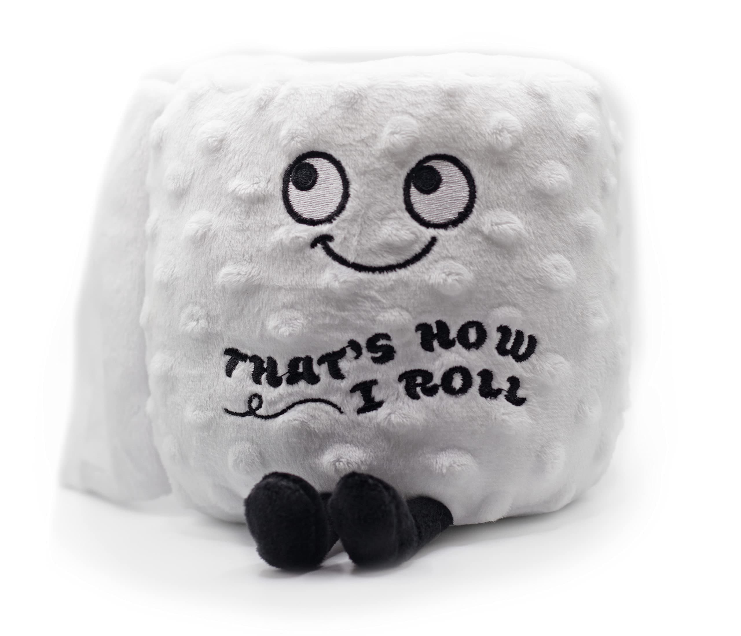 - Punchkins Toilet Roll Plushie - That's How I Roll Silly Toilet Paper Plush, Cute & Sassy Plush Toy for Gifting