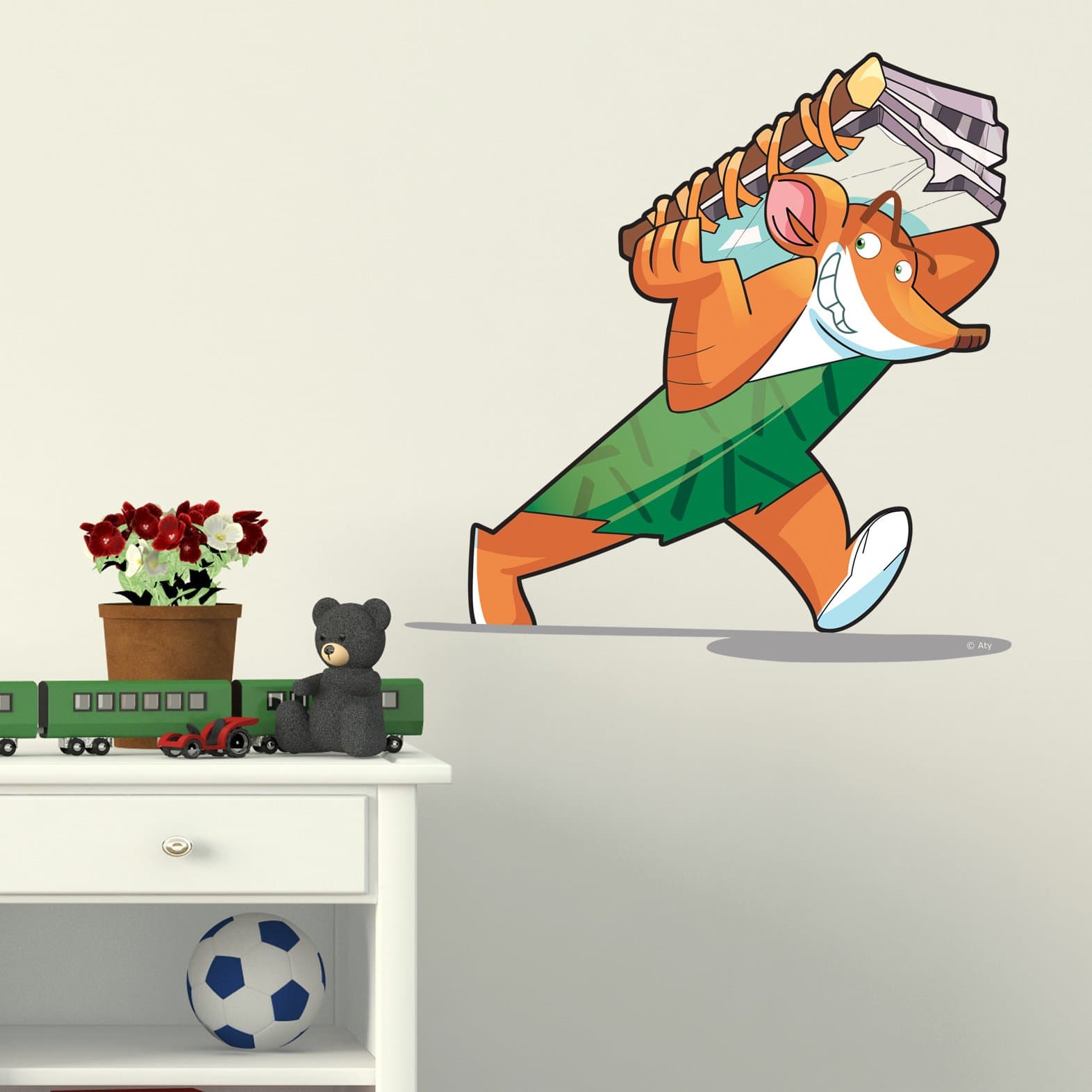 GERONIMO STILTON - PREHISTOMICE- Geronimo Book - The Italian Premium Wall Decals for kids