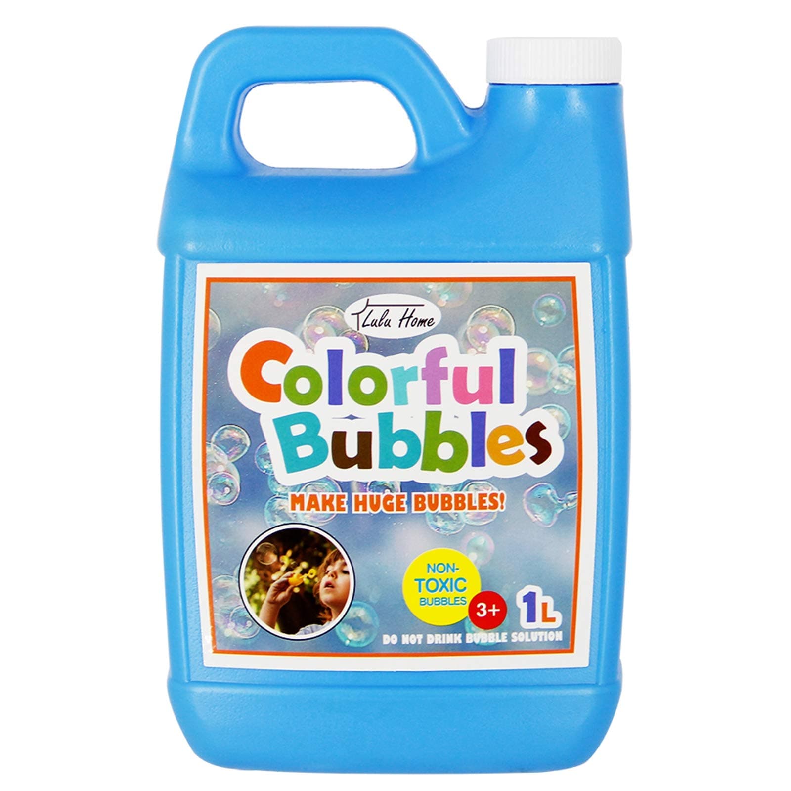 Lulu Home Bubble Concentrated Solution, 1 L/ 33.8 OZ Bubble Refill Solution Up to 2.5 Gallon for Kids Halloween Party Bubble Machine, Giant Bubble Wand, Bubble Blower Toys