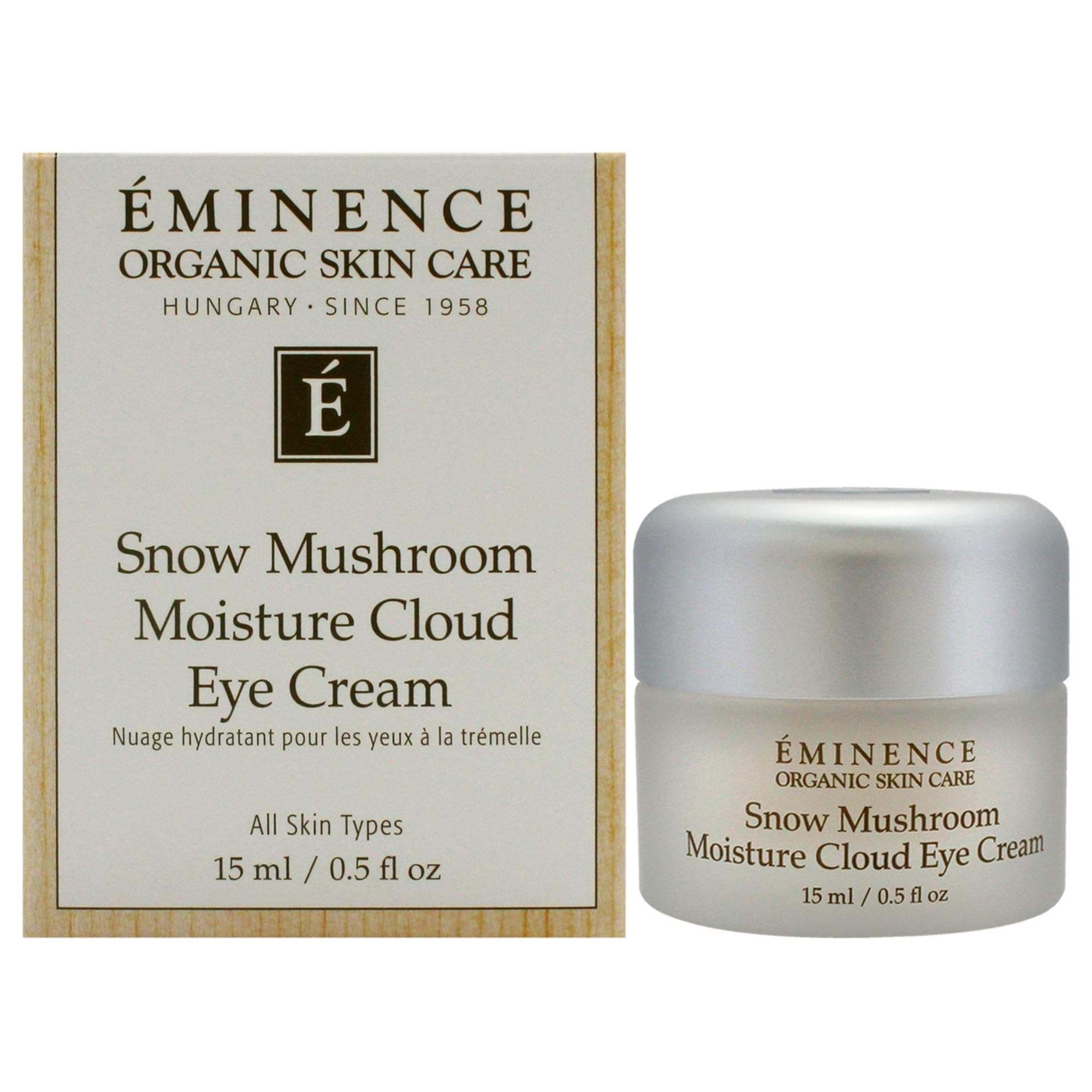 Eminence Organic Snow Mushroom Moisture Cloud Eye Cream 0.5 Fl Oz (Pack of 1)