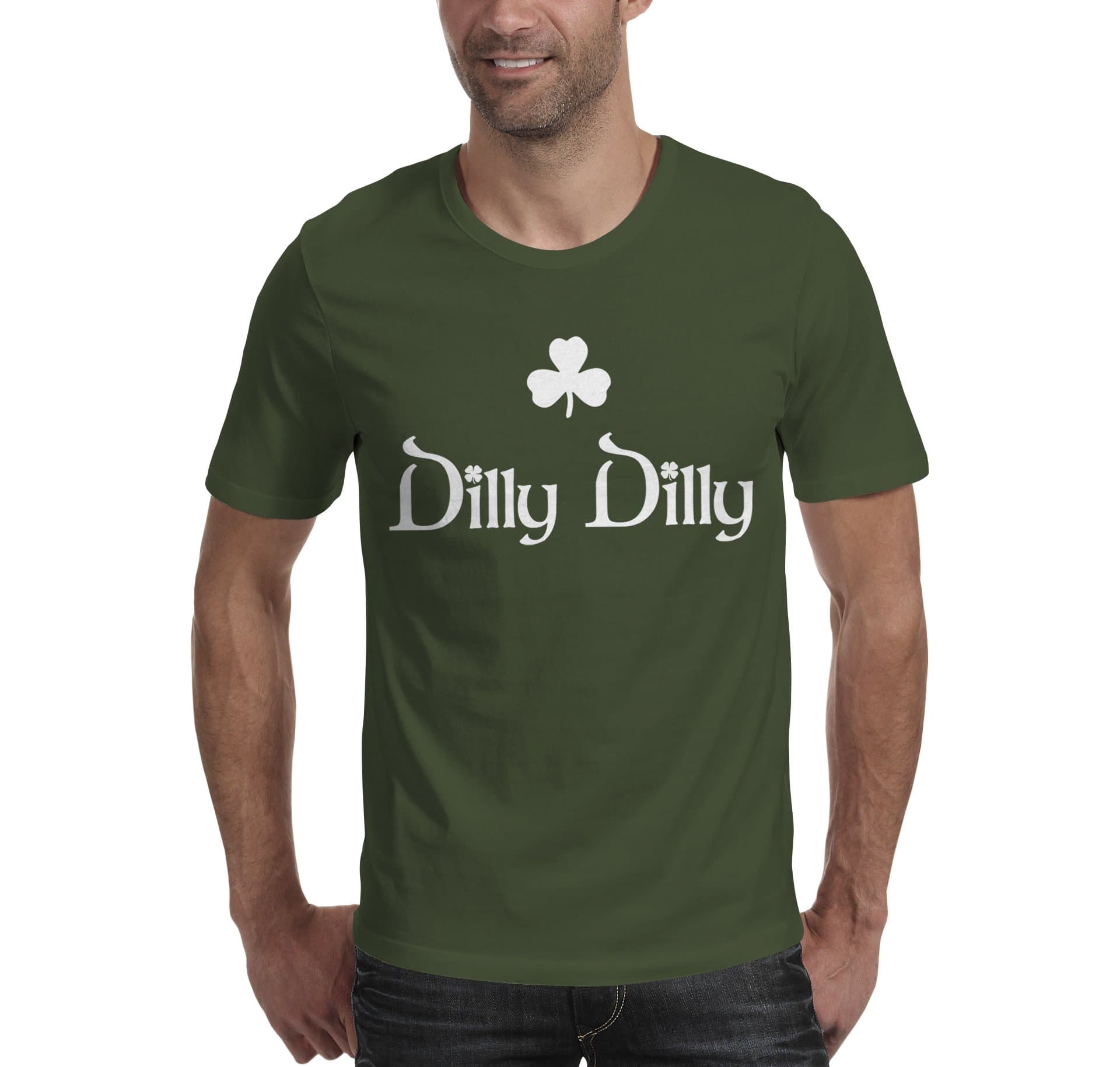 Inkeezy Men's Dilly Dilly St. Patricks Day Irish Shamrock T-Shirt