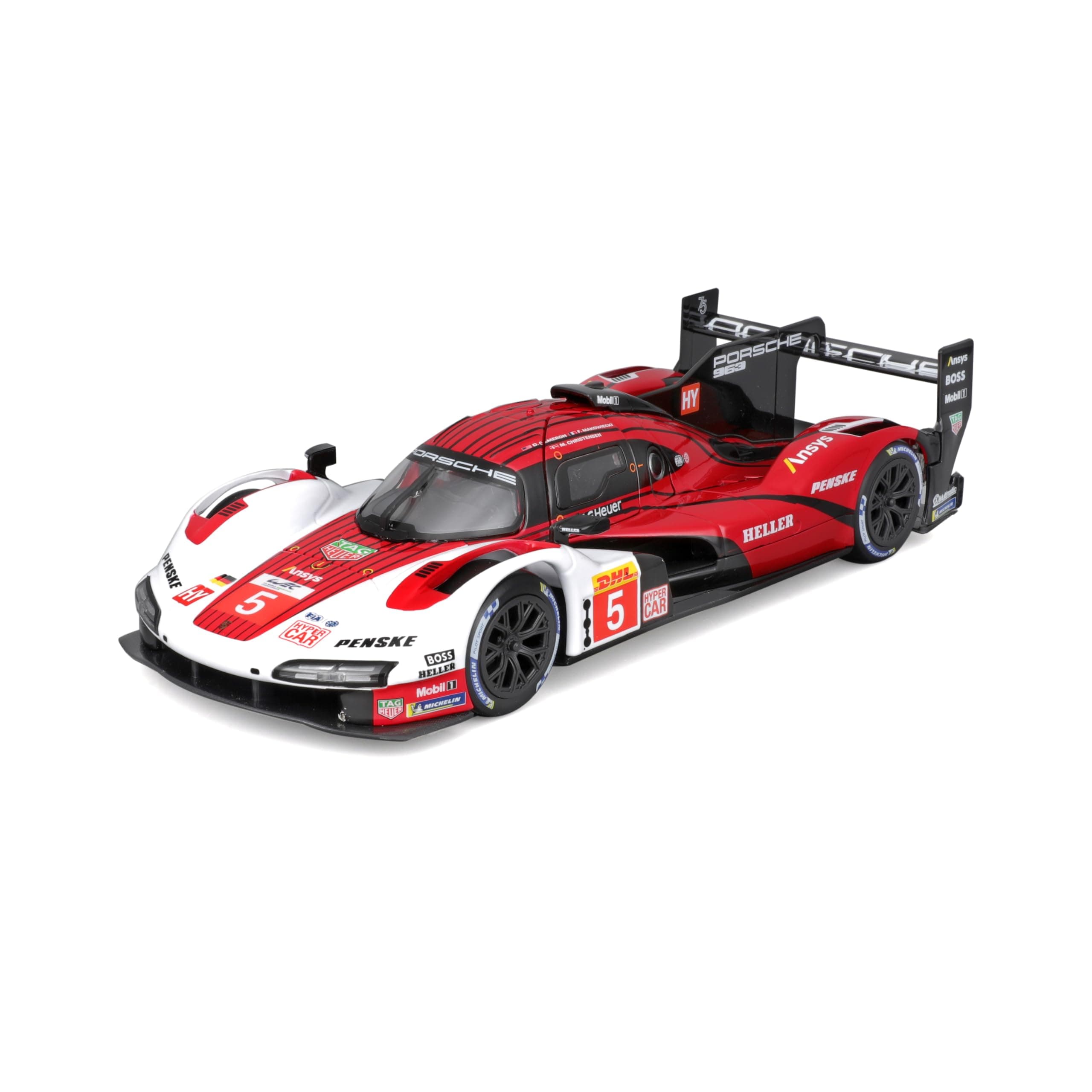 Bburago PORSCHE PENSKE 963 GTP - 1:24 Scale - Incredibly Detailed Die-Cast Replica Collectible Car, Blue