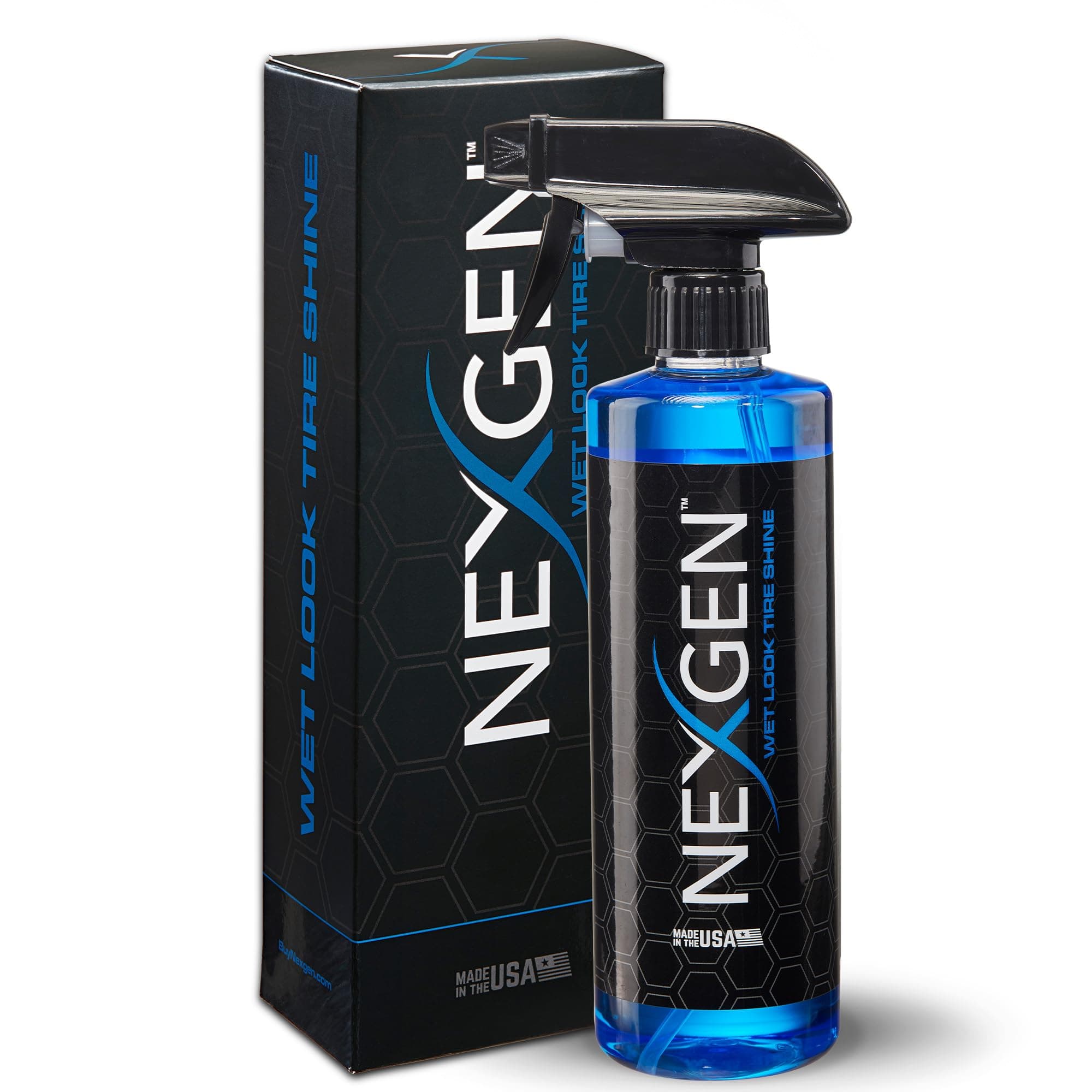 Wet Look Tire Shine (16oz) - High-Gloss Finish & UV Protection - Keeps Tires & Trim Fresh - On-The-Go Car Detailing - Car Cleaning Supplies - for Tires, Plastic, Rubber, & Vinyl