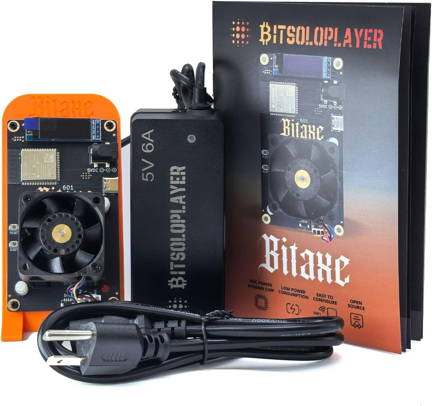 Bitaxe Gamma 601 BTC マイナー 1.2TH/s、BM1370 ASICチップ、2.4G WiFi、18W/TH、暗号宝くじマイニングマシン、家庭用マイクロサイレント - S21 Pro対応