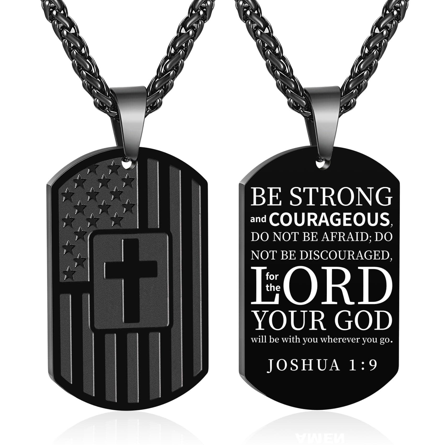 American Dog Tag Necklace