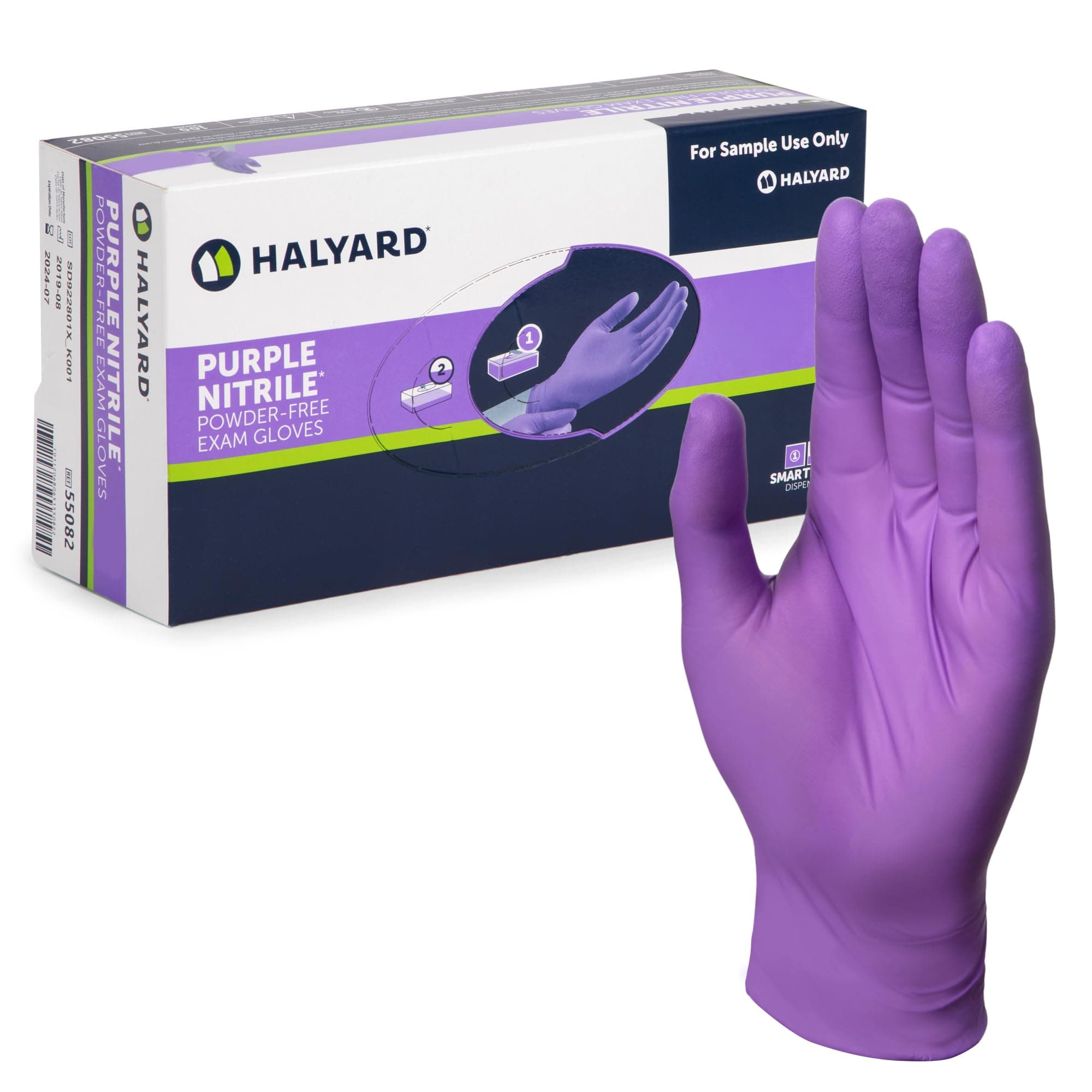PURPLE NITRILE Gloves Powder Free Disposable Medical Exam Gloves