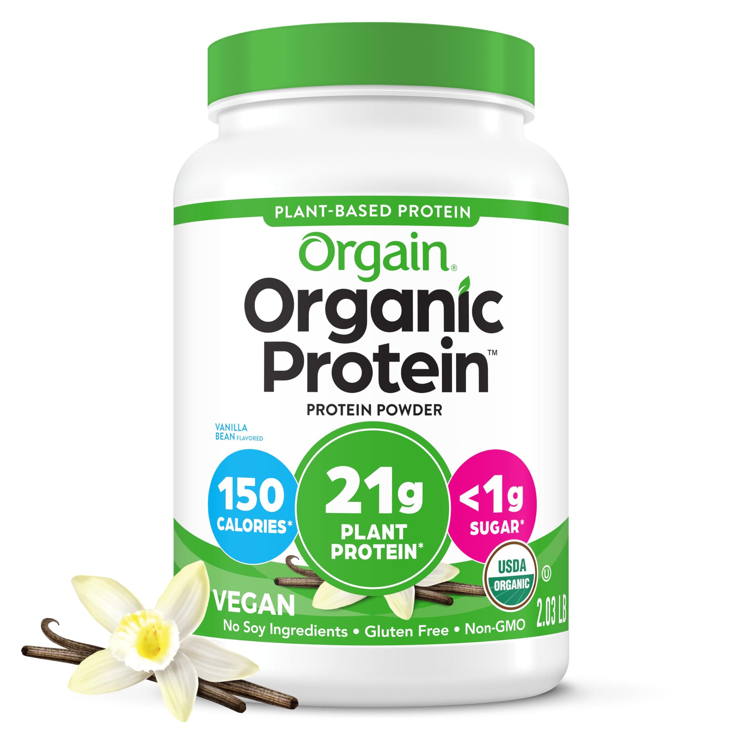 Orgain Organic Plant Protein Vanilla 2.0 Ib