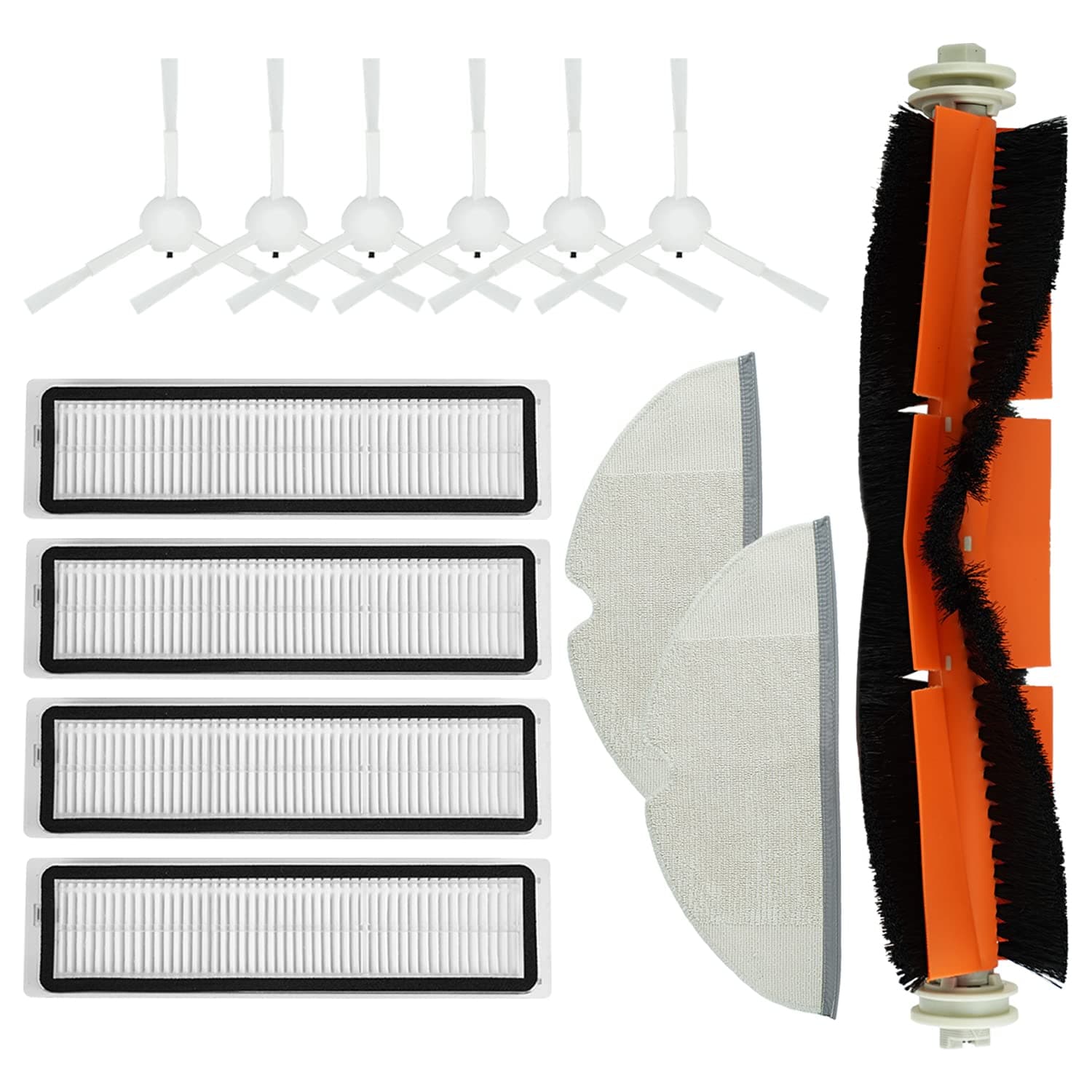 Replacement Parts fit for Dreame D9,D9 max,D9 pro,L10,L10 pro, Filters Main Rolling Brushes Side Brush Mop Clothes Clearning Pads Accessories(Pack of 13)