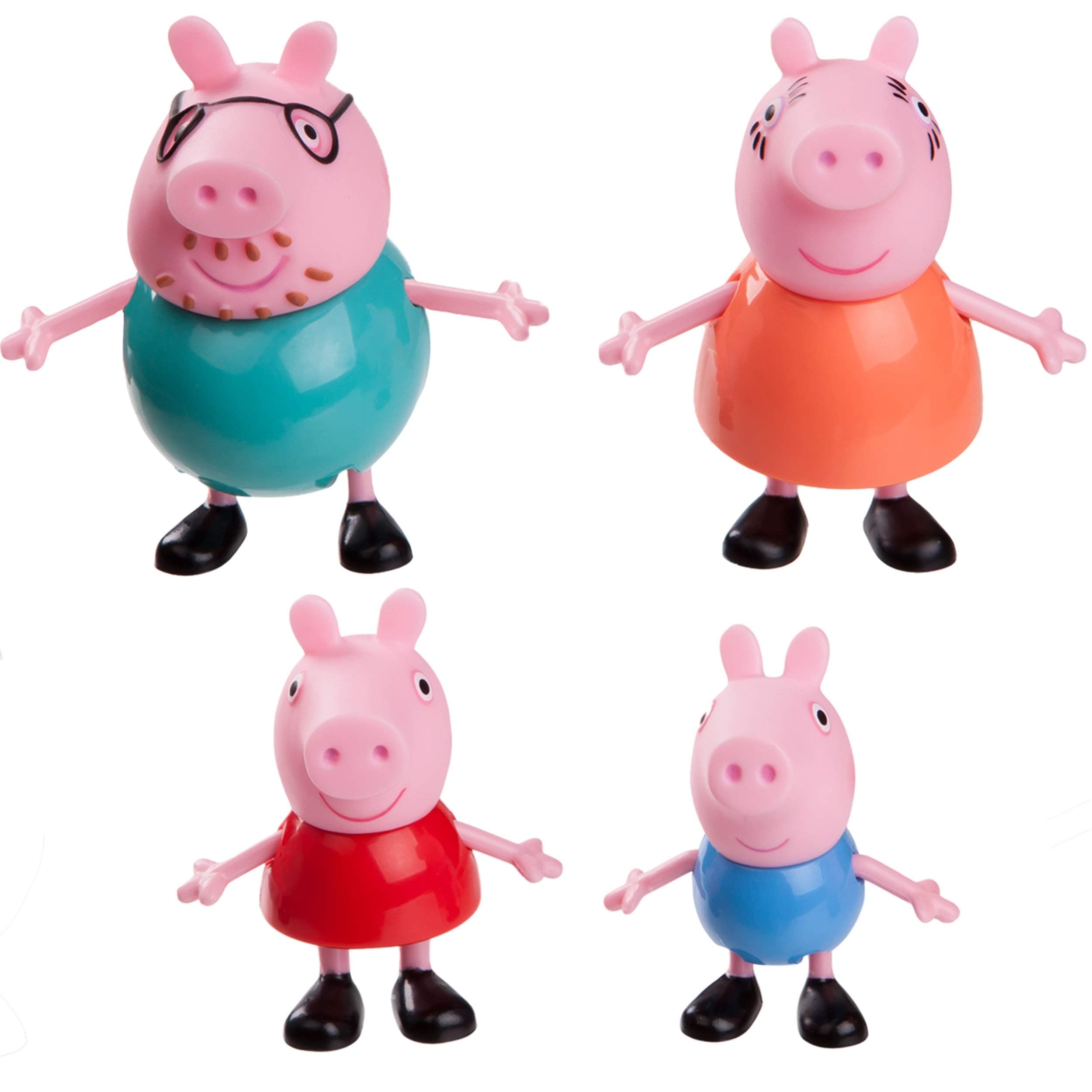 Peppa Pig Family Pack Toy Figure Set - 3 Inches
