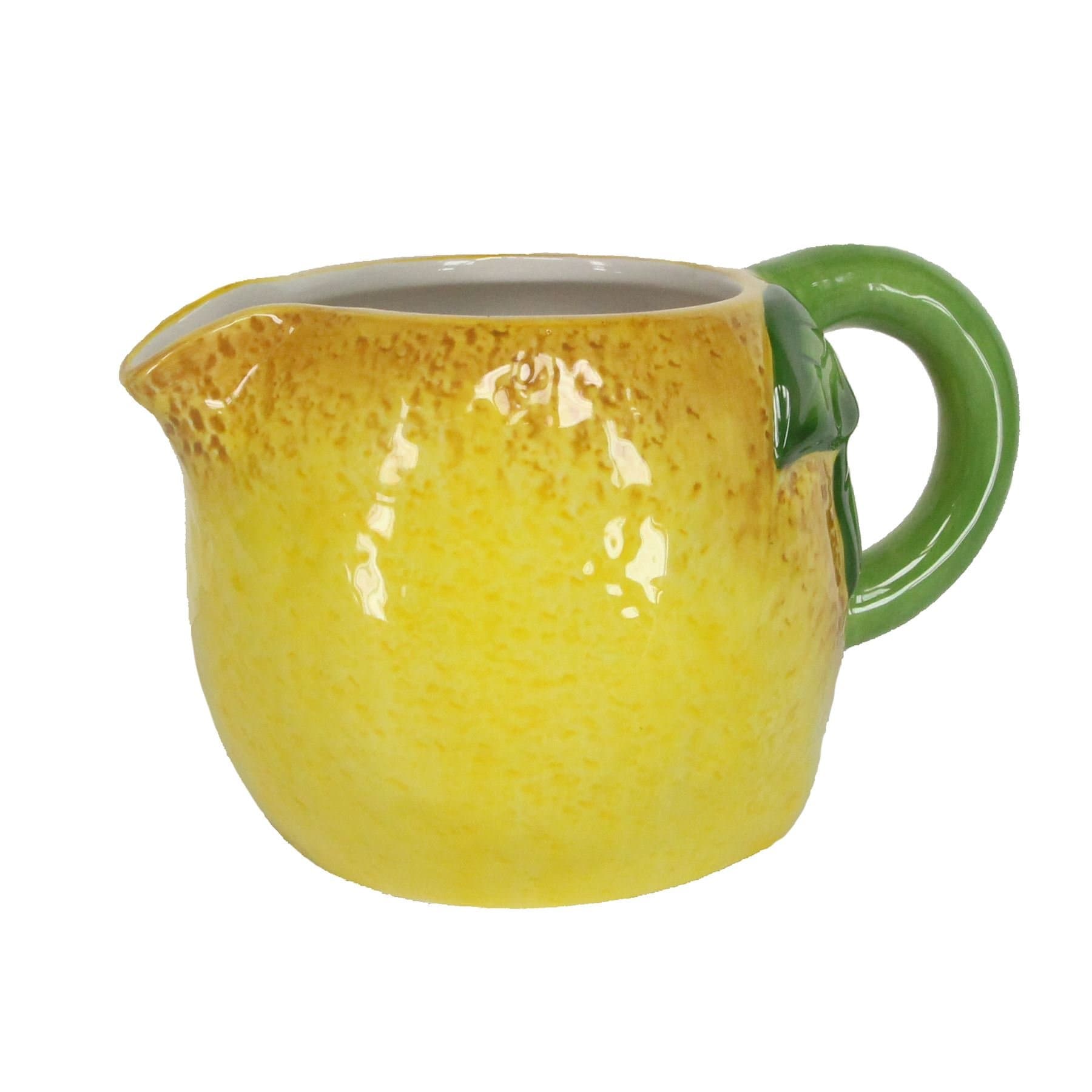 Lemon Shaped Small Ceramic Jug By Gisela Graham