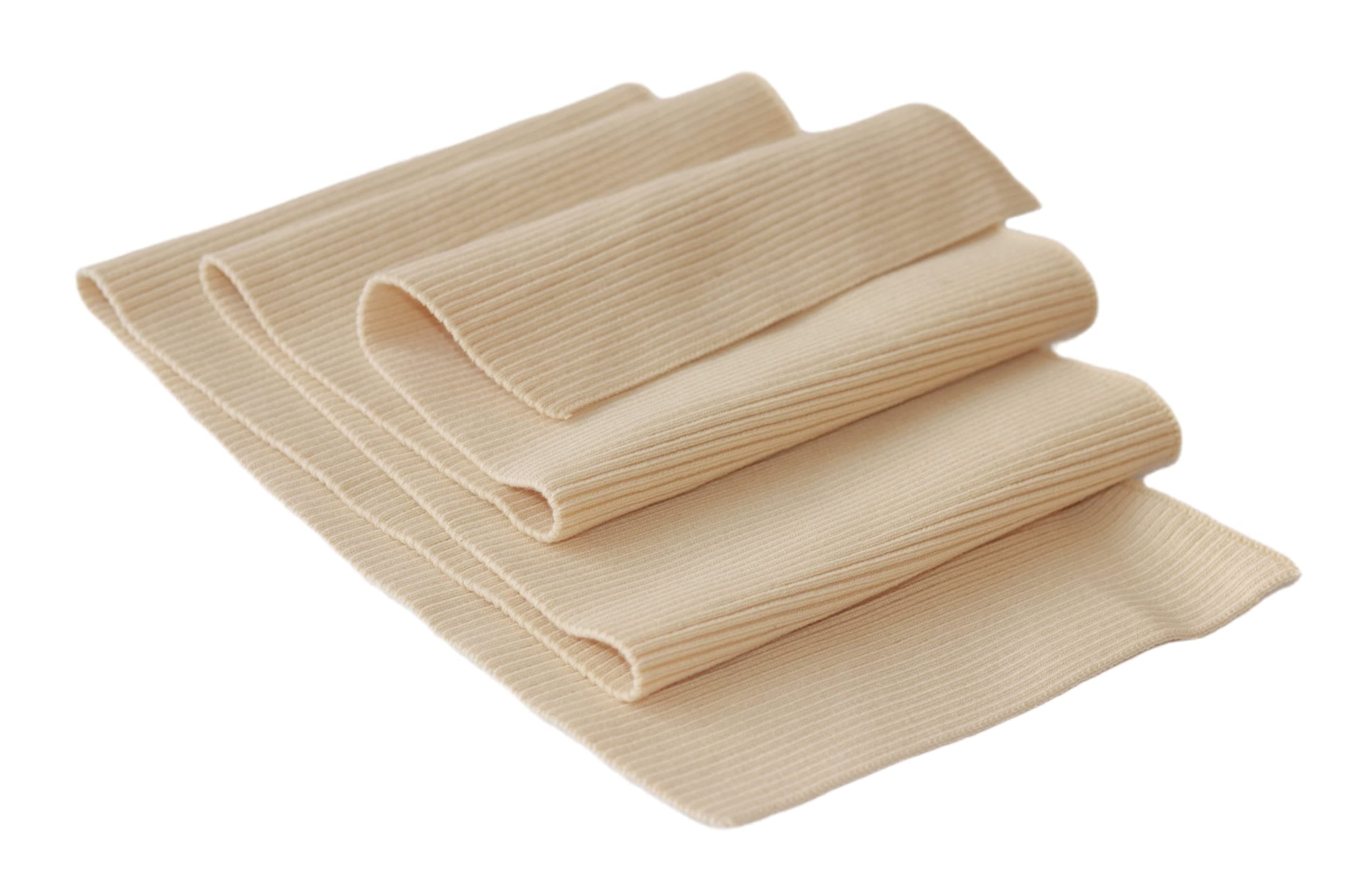 Ribbing for Cuffs and Waistband Material,Rib Jersey Trim Fabric, for Jacket Sweatshirt Pants Sewing (Apricot, 36x6in)