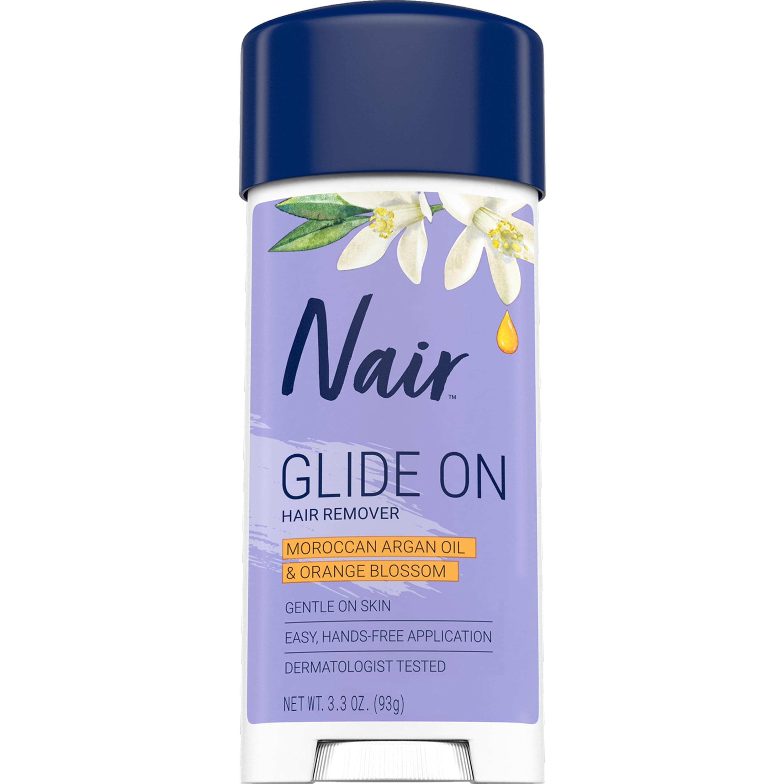 Nair Hair Remover Glides Away Max, Moroccan Argan Oil, for Bikini, Arms & Underarms, 3.3 Oz. by Nair