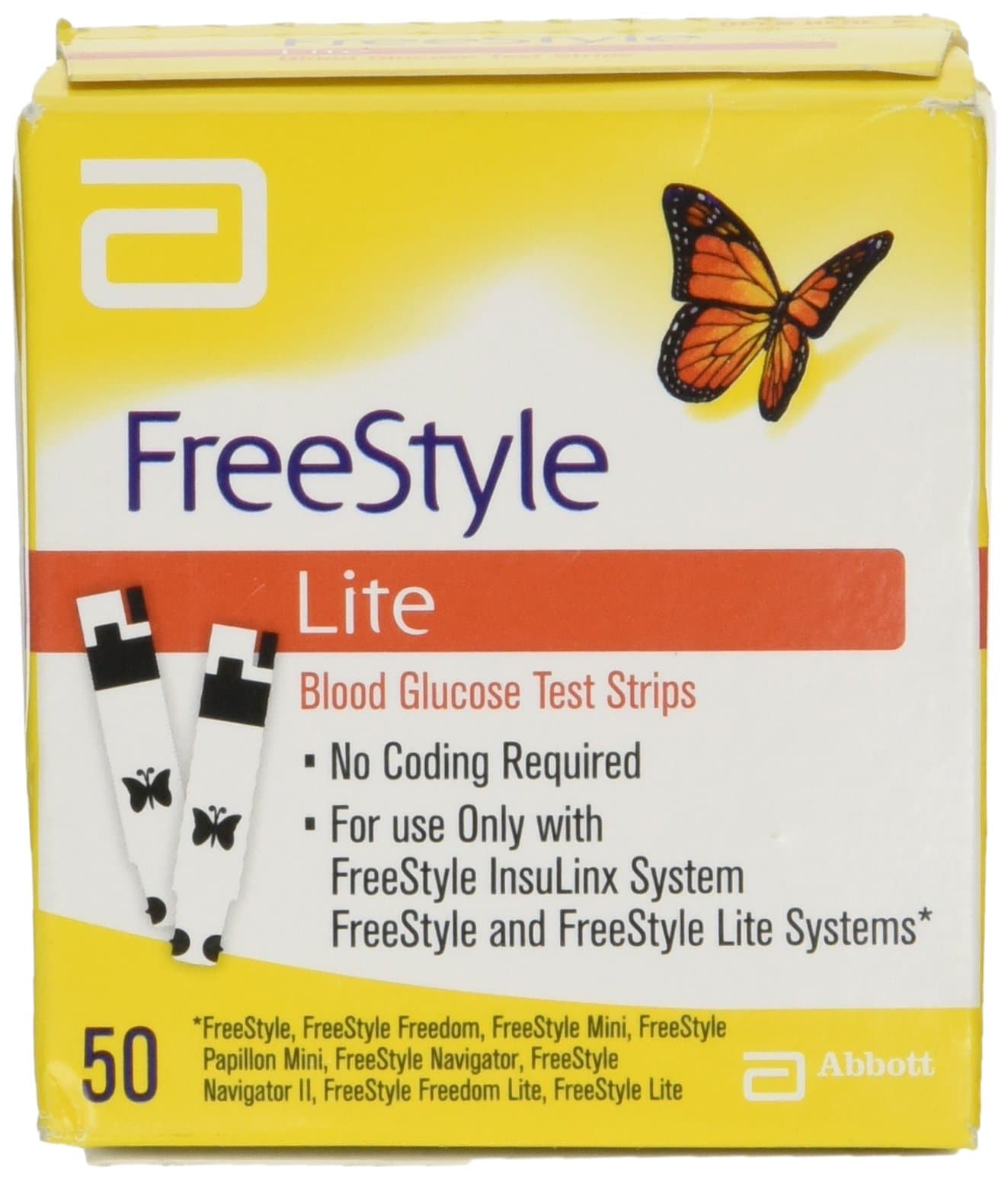 FRE537M Test Strips Blood Glucose (Pack of 50)
