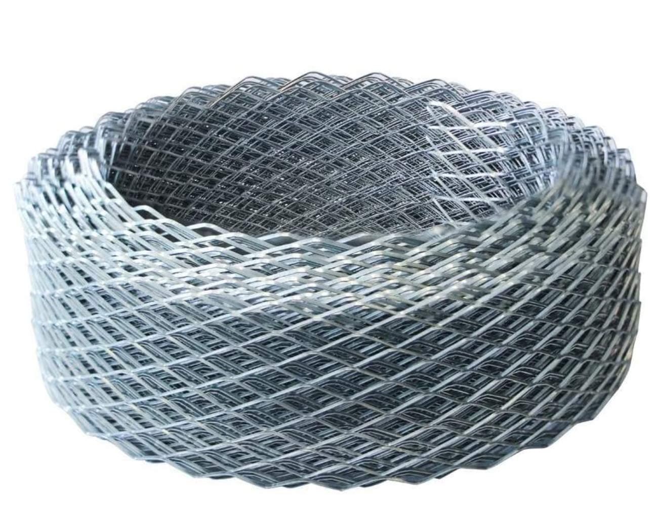 Royal Apex Galvanized Expanded Metal Mesh Diamond Flat Anti-rust & Corrosion Resistance for Multi-purpose. (6 Inch x 50 Yard)