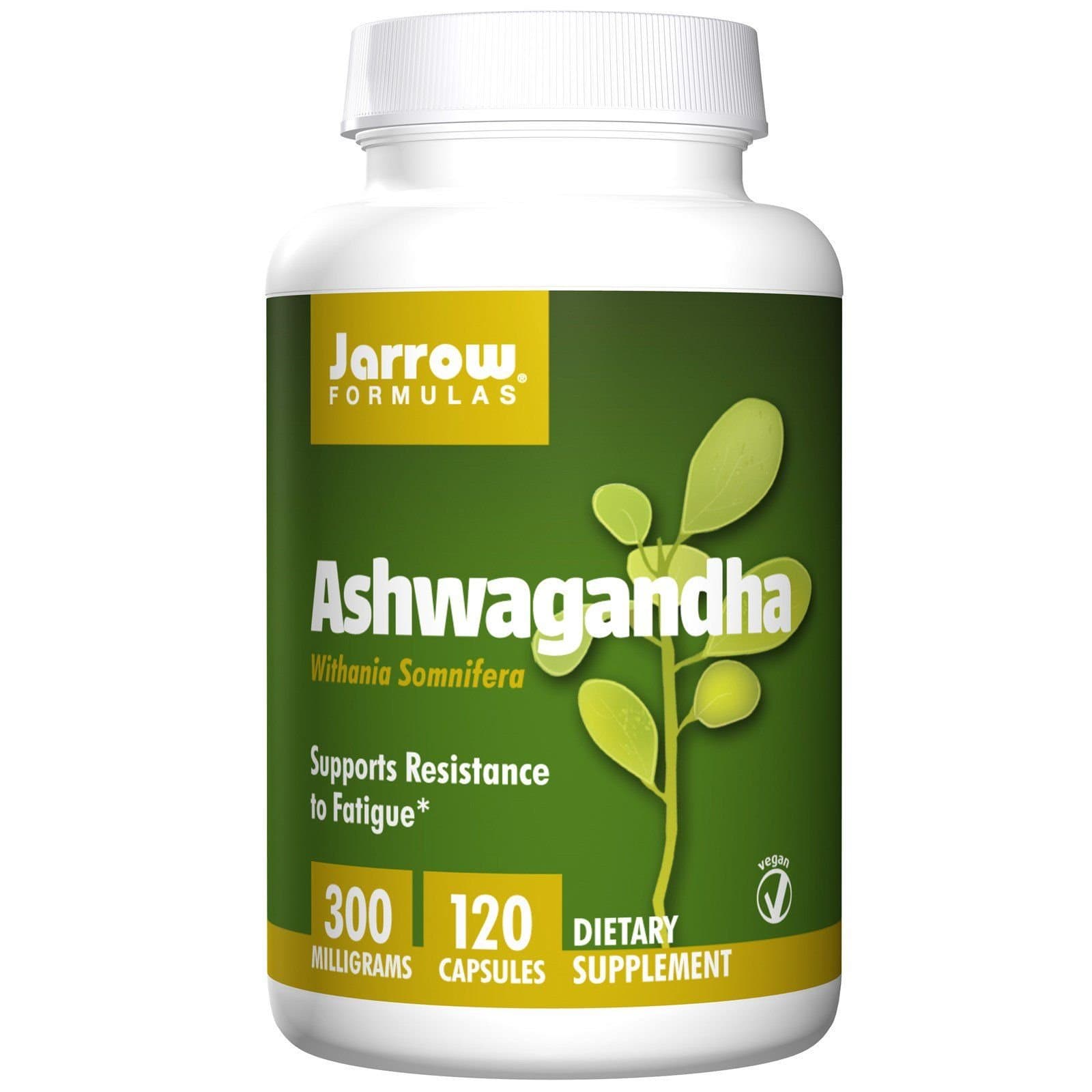 Jarrow Ashwagandha Supports Resistance to Fatigue (120 Vegetarian Capsules)