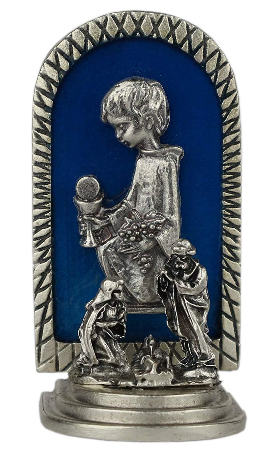 Eurofusioni First communion blue gift - Child in prayer with Chalice