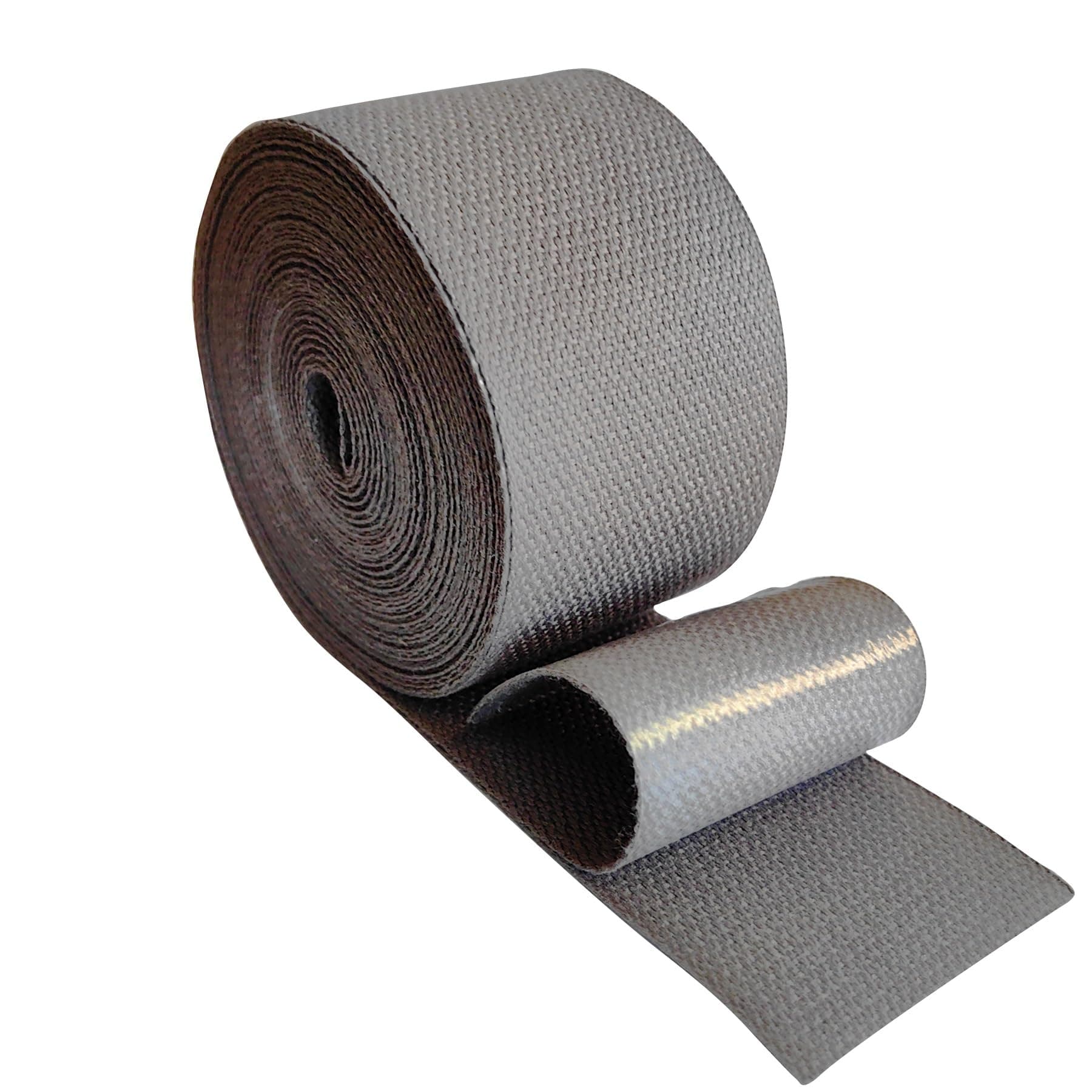 2Inch Cotton Hotmelt Adhering Binding Edge Bias Binding Webbing Ribbon with Hot Melt Adhesive for DIY Carpet Rug Repair Craft Sewing 10Yard (Grey with Adhesive)