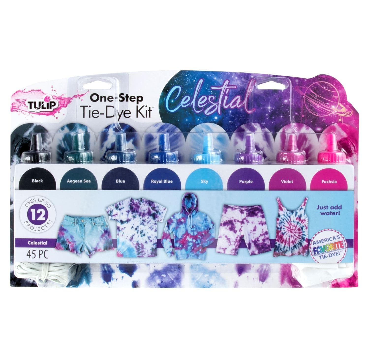Tulip one-step Tie-dye kit Celestial 45pcs