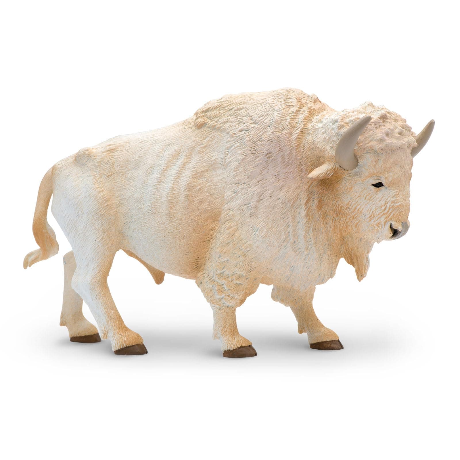 Safari Ltd. White Buffalo Figurine - Detailed 6" Plastic Model Figure - Fun Educational Play Toy for Boys, Girls & Kids Ages 3+
