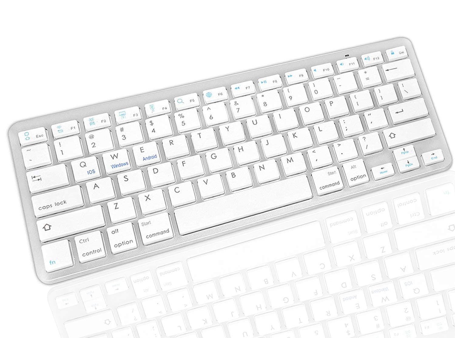 BROLAVIYA ® Ultra-Slim Bluetooth Keyboard for Apple iPad Pro/Air 3/2/1, iPad Mini 4/3/2/1,iPhone X/8/7/6/6S and Other Bluetooth Enabled Android Devices.