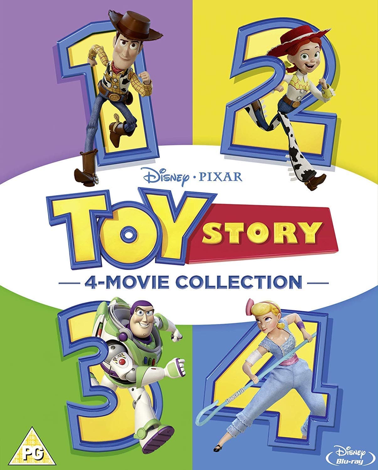 Disney & Pixar's Toy Story 1-4 Box Set BLU RAY ( ALL REGIONS UK IMPORT 5 DISC SET)