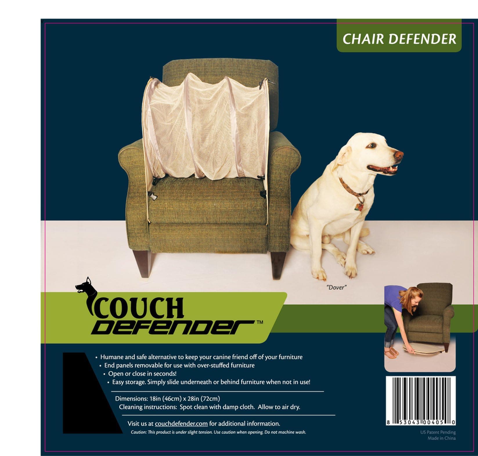 Couch DefenderChair Defender: Keep Pets Off of Your Furniture, Black