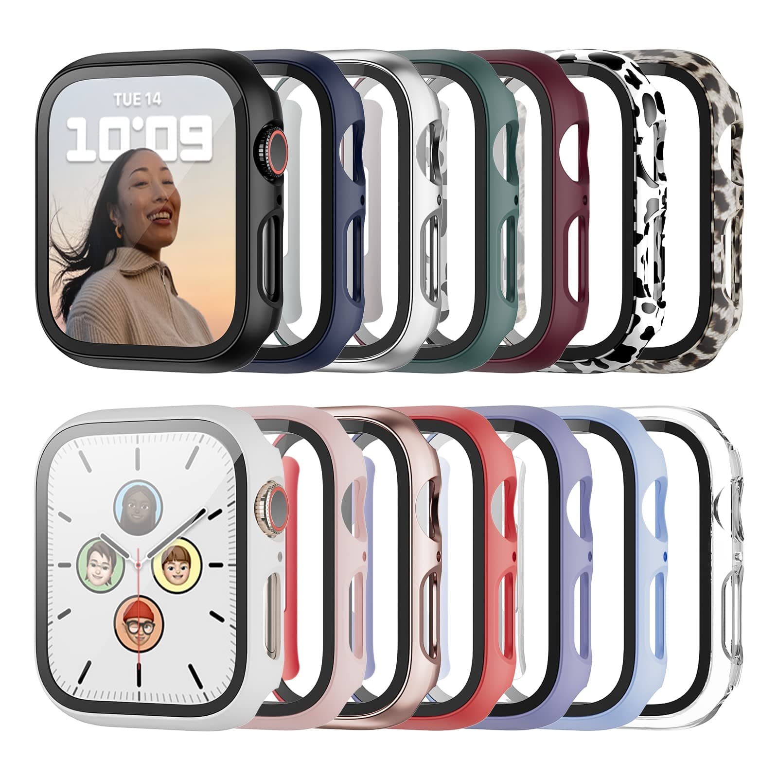 apple watch series 7 41mm case with screen protector