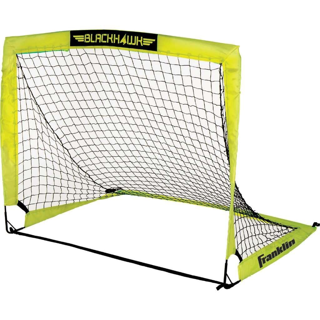 Blackhawk Backyard Soccer Goal - Portable Pop Up Soccer Nets - Youth + Adult Folding Indoor + Outdoor Goals - Multiple Sizes + Colors - Perfect for Games + Practice