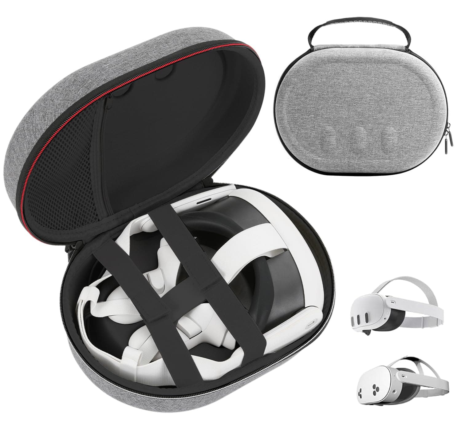 UUBOXS Hard Carrying Case for Meta Quest 3S/Quest 3 Case, Upgrade Protective Travel Bag for Quest 3, Shockproof Storage Bag Compatible with Meta Quest 3S/Quest 3 Headset, Touch Controller Accessories