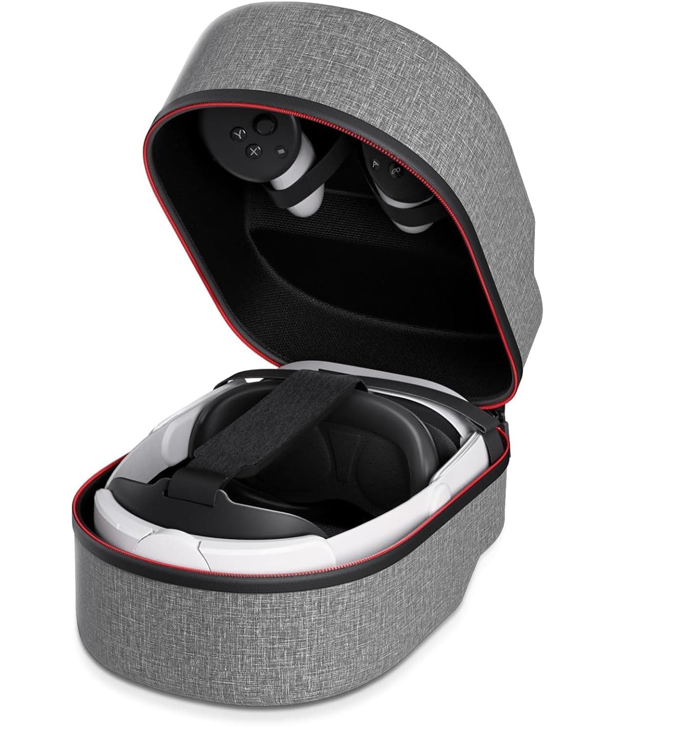 Hard Carrying Case for Oculus Quest 2/Meta Quest 3/Vision Pro/Pico 4 VR Headset, Compatible with Elite Strap/Kiwi Design/BOBOVR Head Strap, Full Protection for Travel and Storage