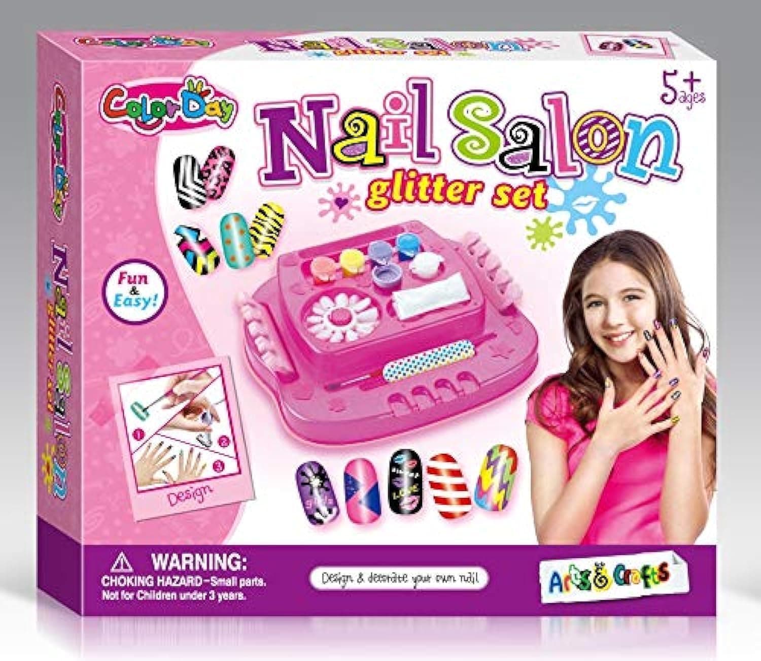 JADE DIY Nail Salon Glitter Set for Girls