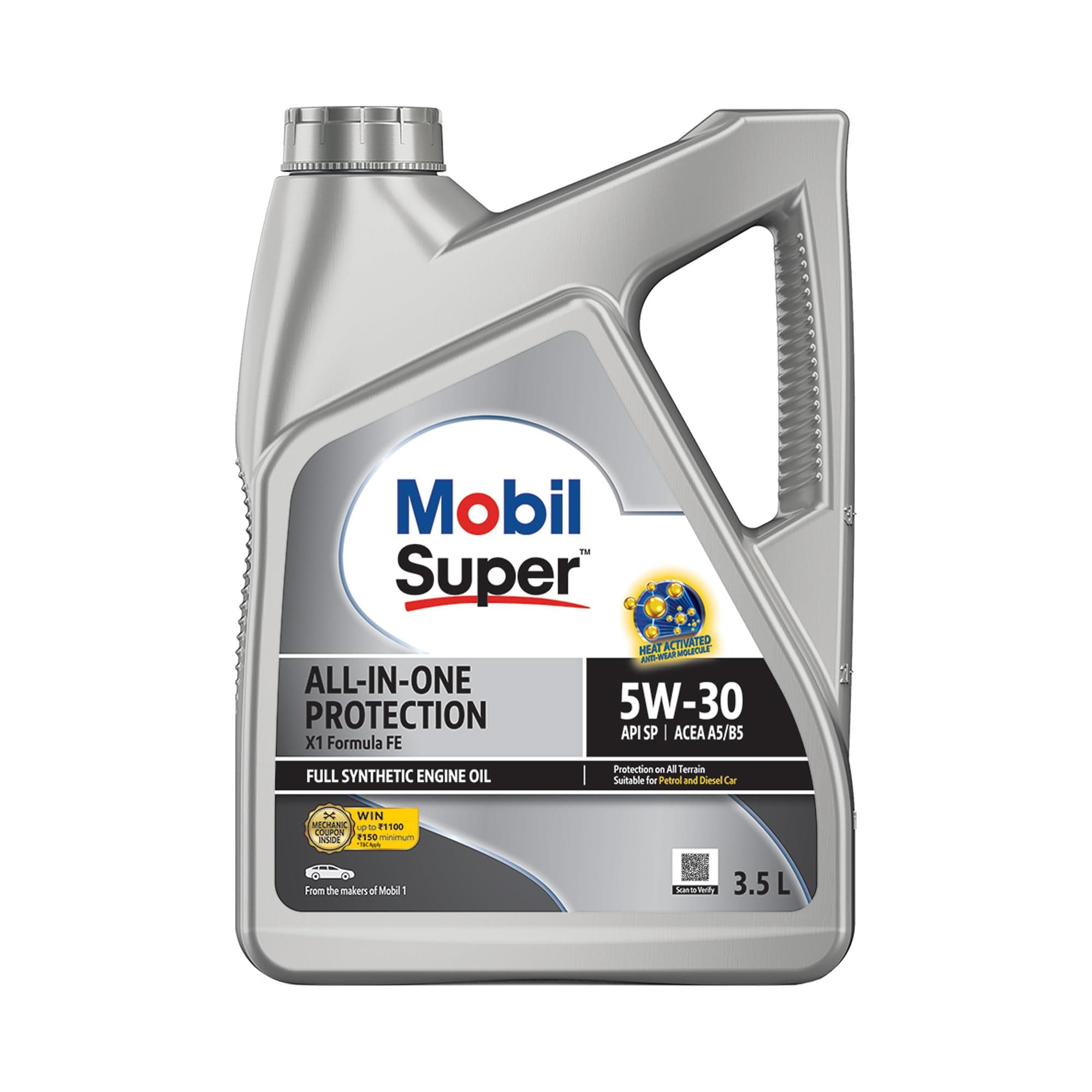 Super All in One Protection X1 Formula FE 5W-30 Fully Synthetic Petrol/Diesel Engine Oil (3.5 L)