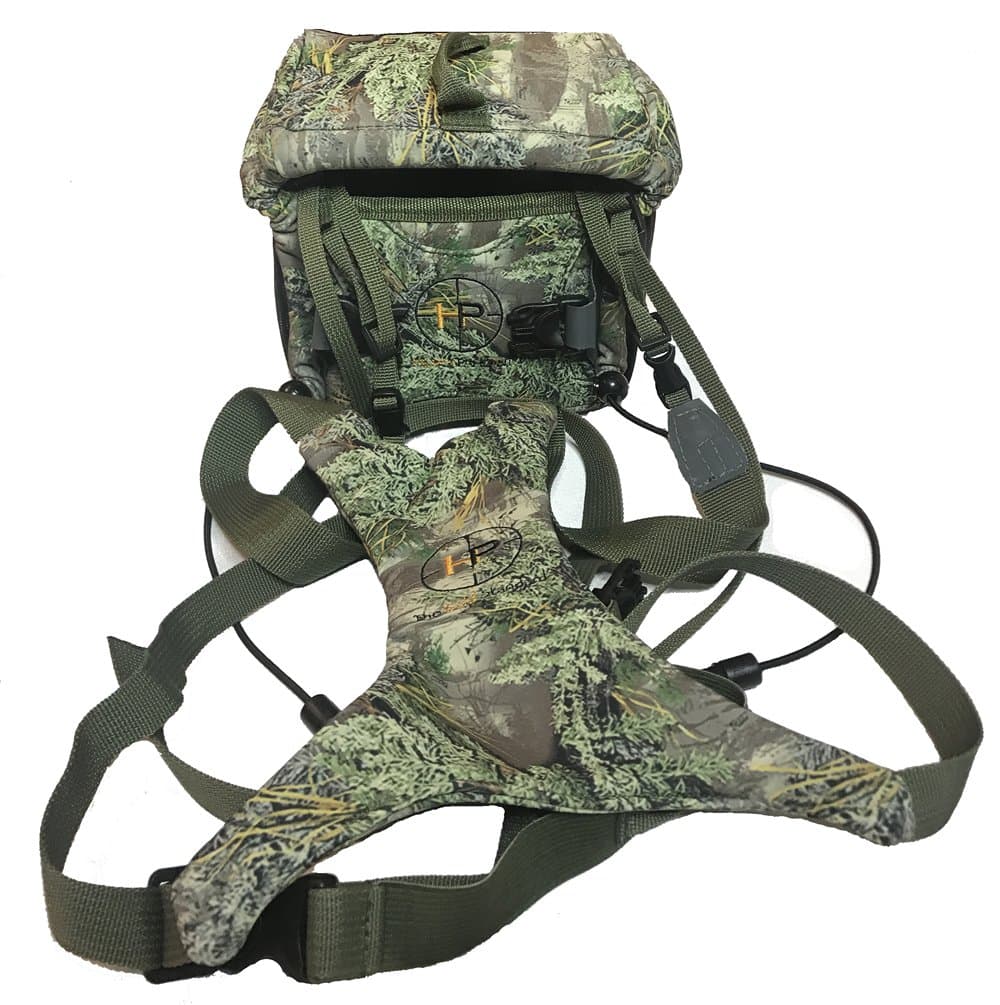 Henry Pahvant - Best Binocular Harness Case for Birding Or Hunting. Bounce Free Detachable System, Comfortable, Lightweight and Can Be Used with Vortex, Leupold, Nikon, Swarovski, Bushnell and More.