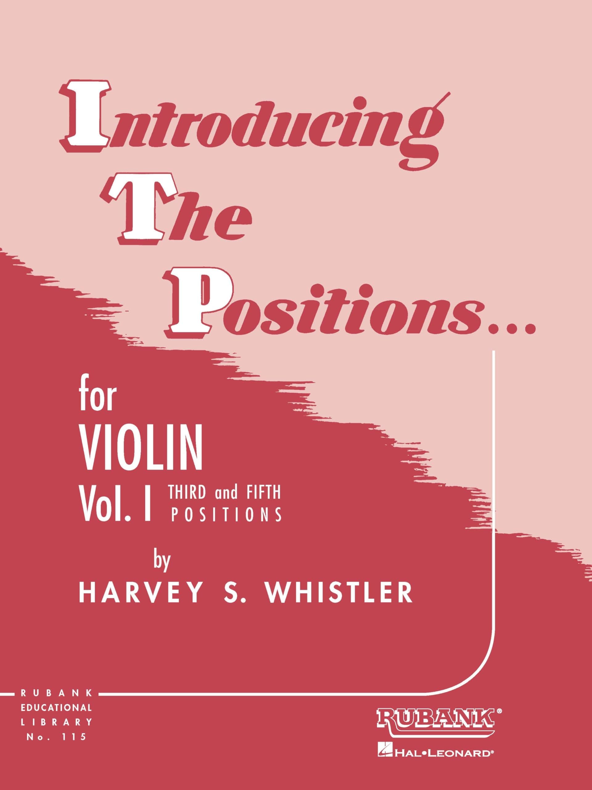 Introducing the Positions for Violin: Volume 1 - Third and Fifth Position