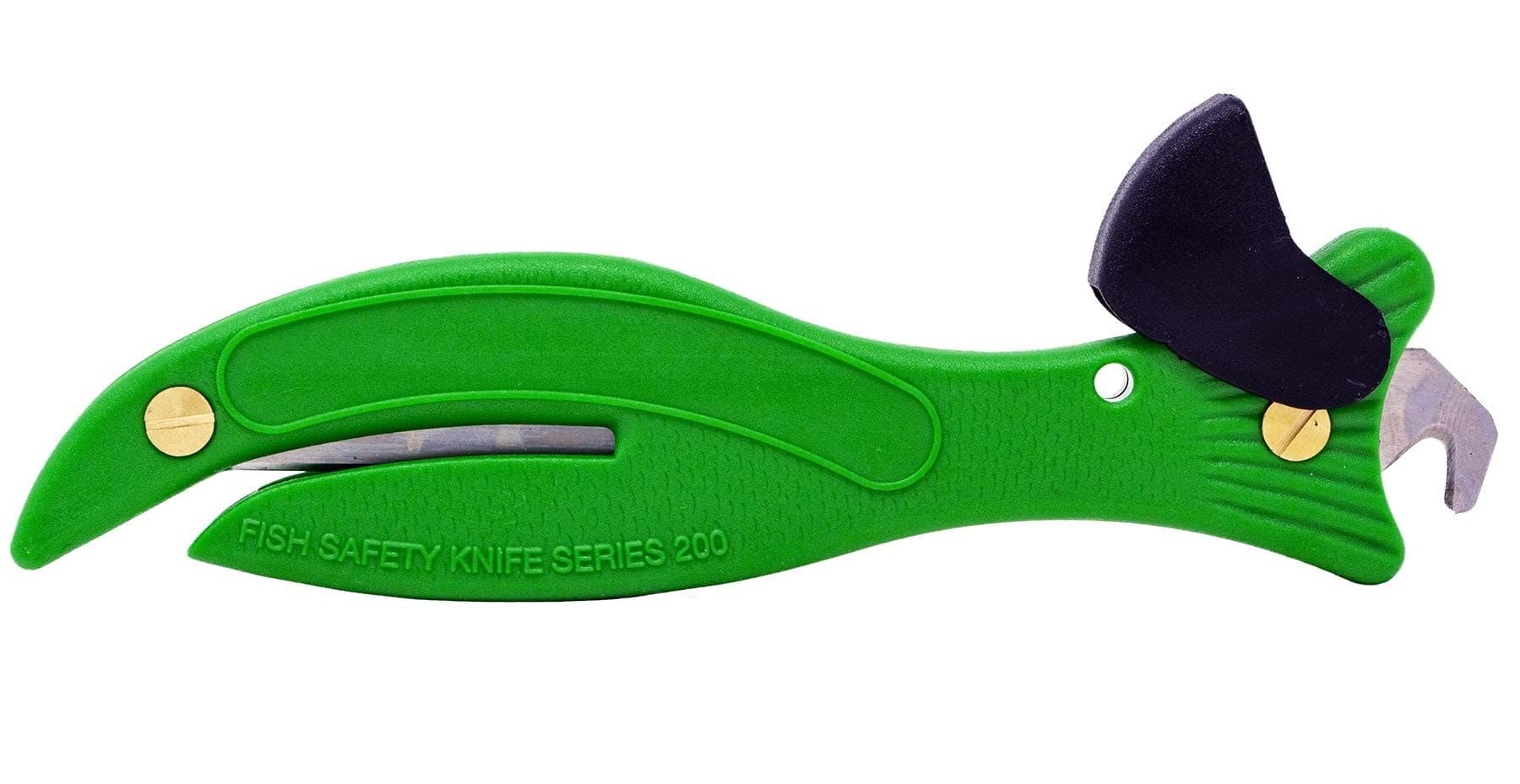 Fish 200 Original Enclosed Blade Safety Box Cutter (1, Green)