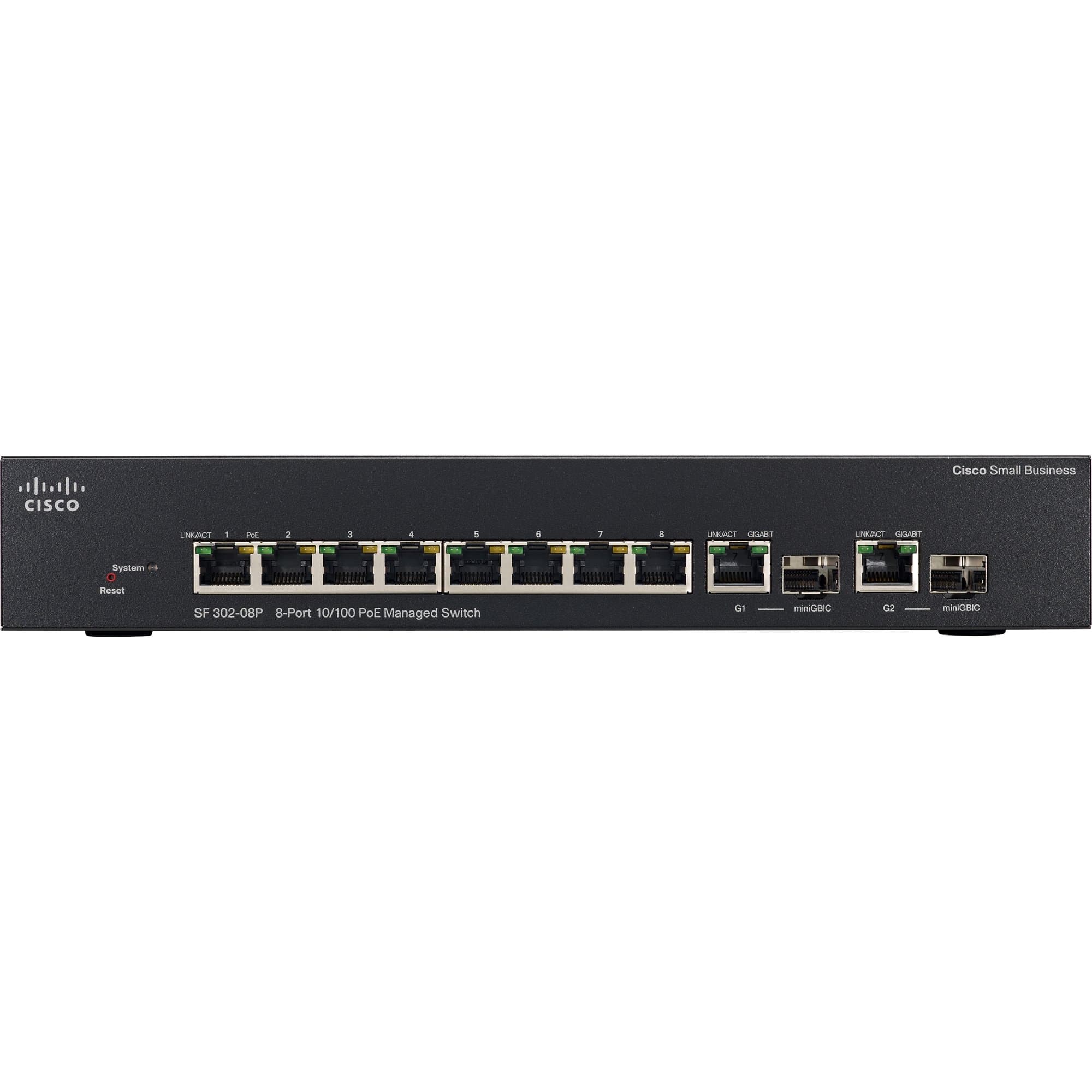 Cisco SRW208P-K9-NA SF 302-08P 8-port 10/100 PoE