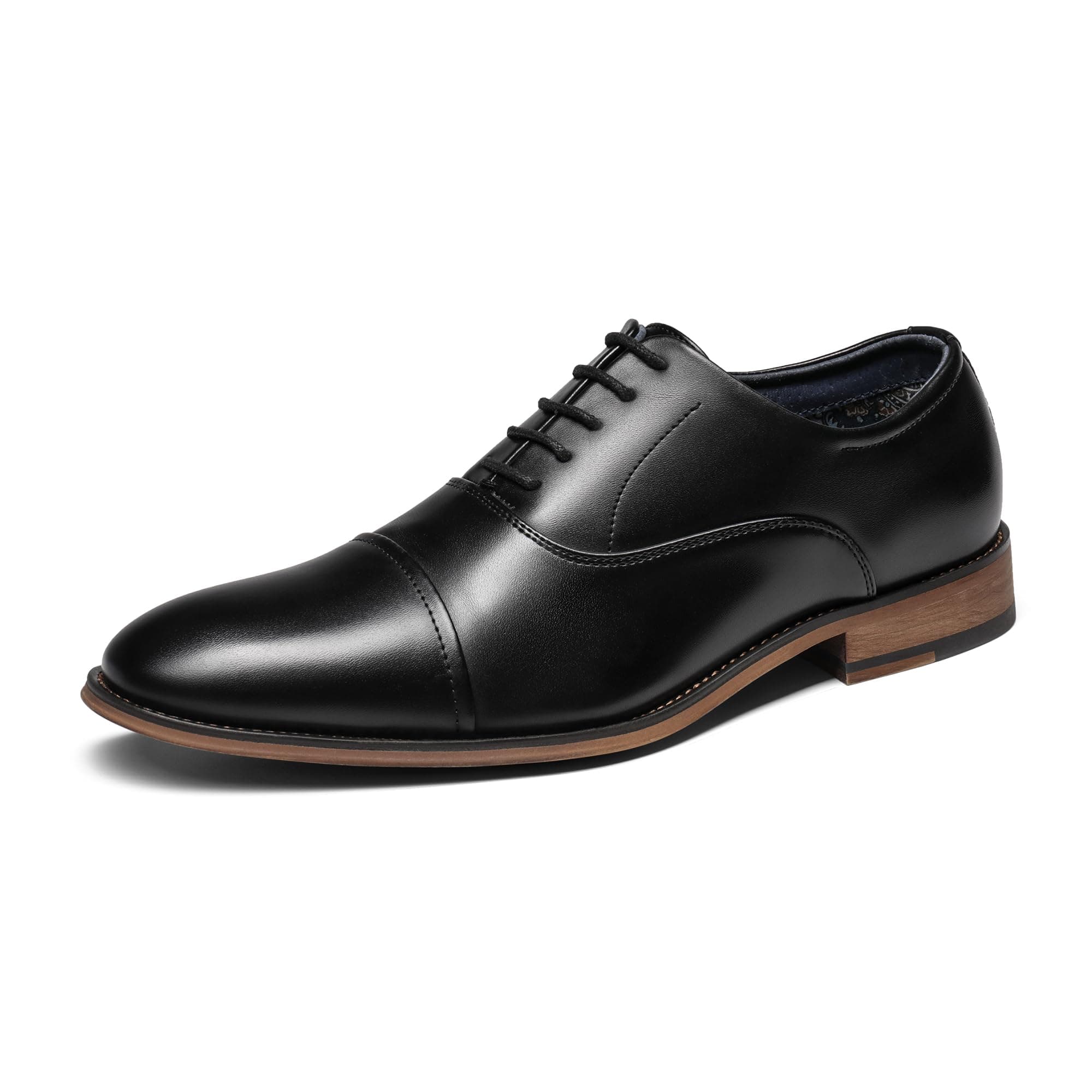 Men's Lace Up Soft Cap-Toe Formal Dress Shoes