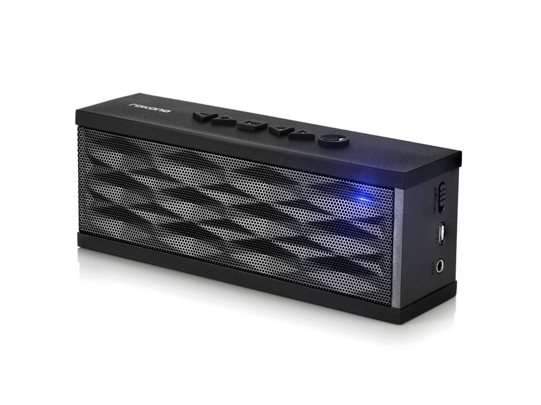 Rokono F200 Portable Bluetooth Speaker for iPhone, iPad, Samsung - Black